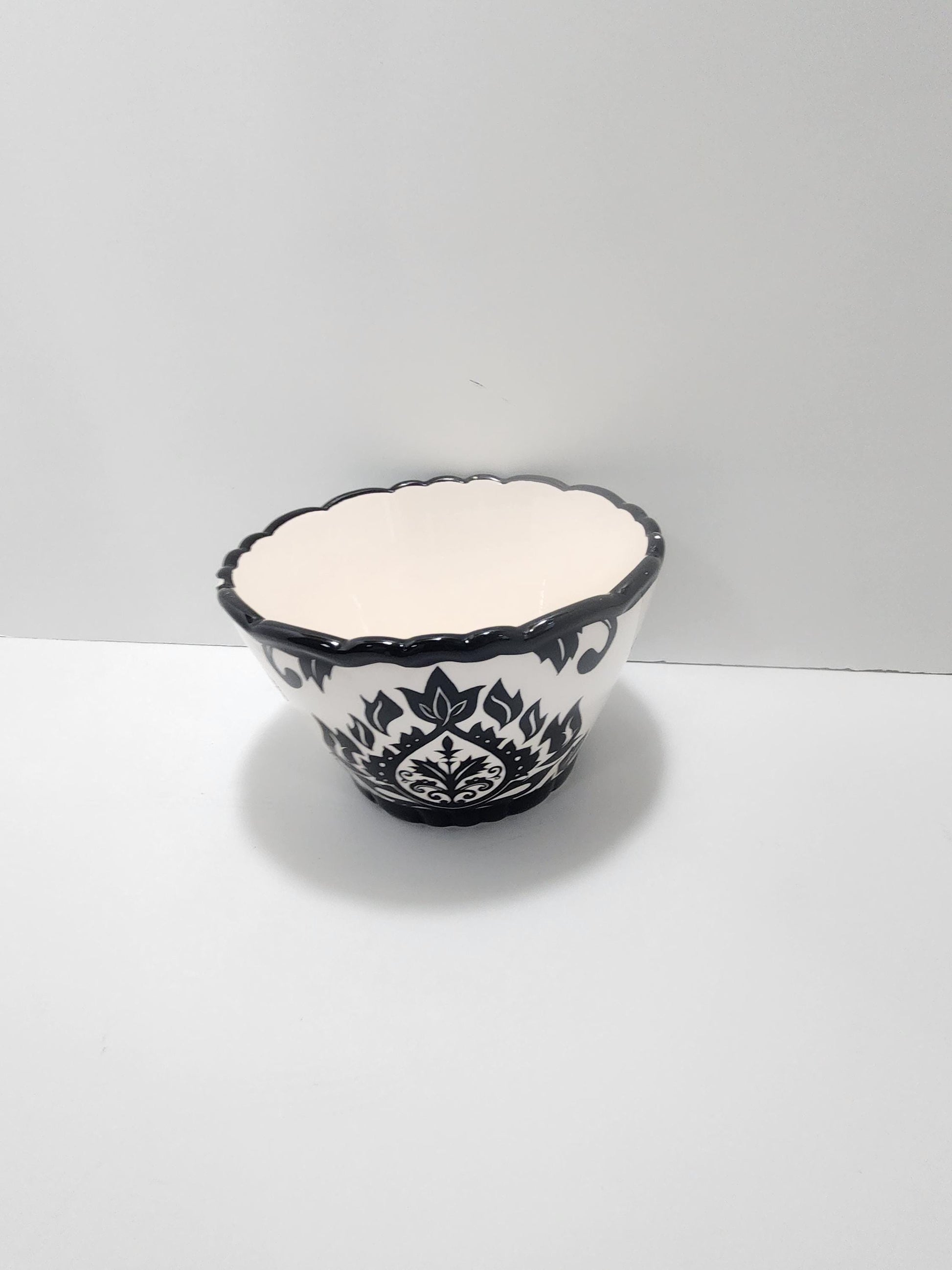 Damask 222 Fifth Muse Vintage Ceramic Bowl - Damask - 222 Fifth - Ceramic Bowls - Vintage Bowls - Soup Bowl - Cereal Bowls