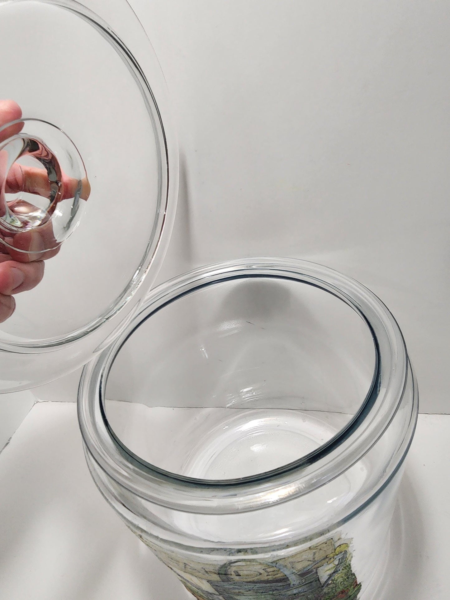 Herb Garden Big Glass Jar - Gardens - Herbs - Gift For Gardener - Glass - Big Glass Jar - Jars - Storage Jars