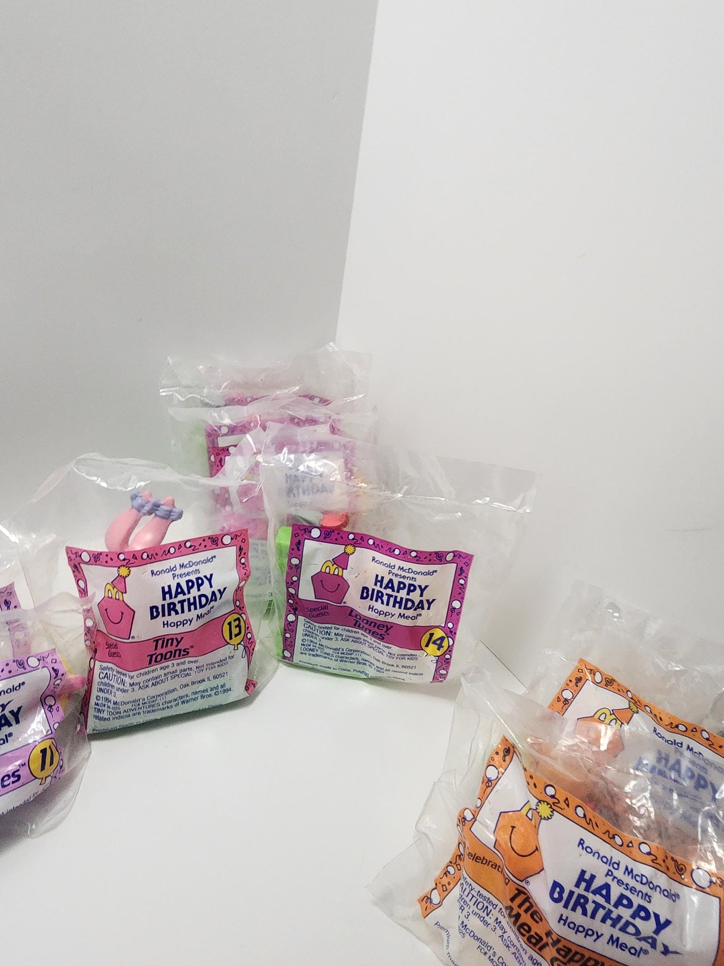 Mcdonalds 1994 Happy Birthday Train Collection Toys - Mcdonalds Toys - Ronald Mcdonald - Birthday Trains - Happy Meal Toys - Mcdonalds Train