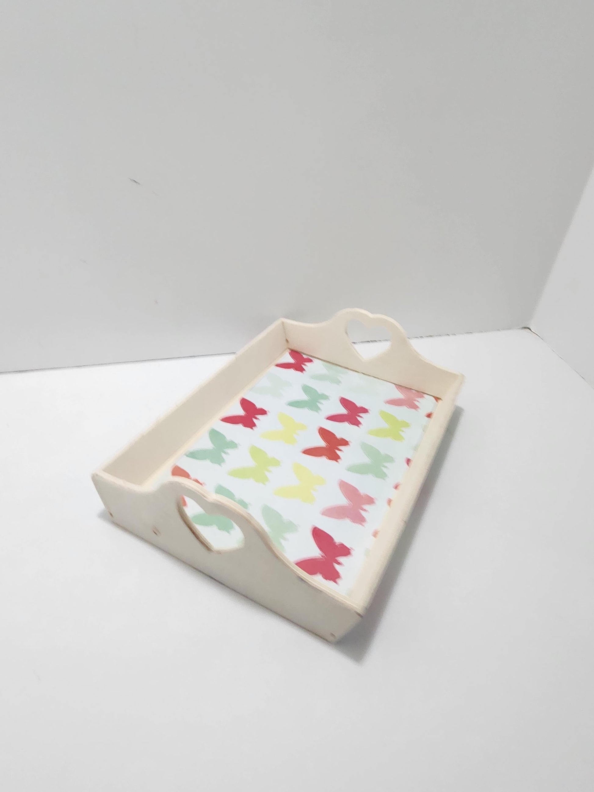 Butterfly Print Wooden Tray - Butterfly - Butterflies - Wooden Tray - Tray - Decorative Trays - Serving Trey - Cute - Decor