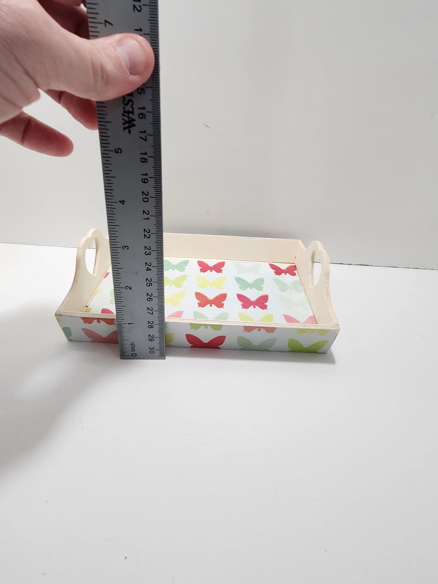 Butterfly Print Wooden Tray - Butterfly - Butterflies - Wooden Tray - Tray - Decorative Trays - Serving Trey - Cute - Decor