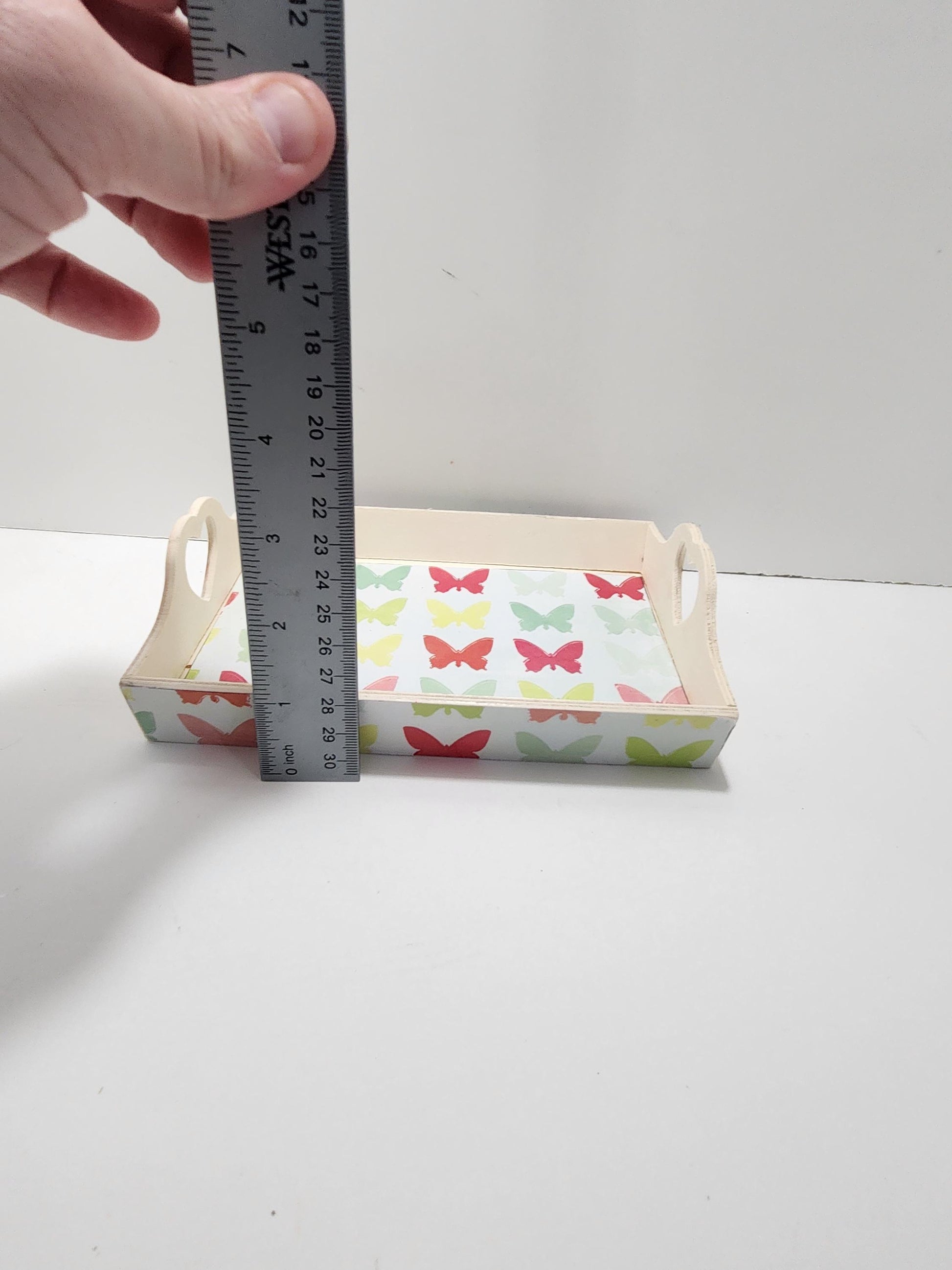 Butterfly Print Wooden Tray - Butterfly - Butterflies - Wooden Tray - Tray - Decorative Trays - Serving Trey - Cute - Decor