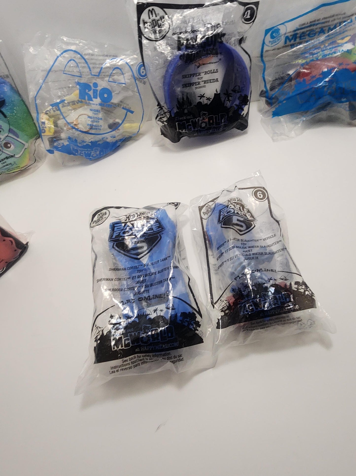 Mcdonalds Happy Meal Toys - Rio - Megamind - Ronald Mcdonald - Battle Force - Soul - Camp Lazlo - Megamind Toys - Mcdonald Toys