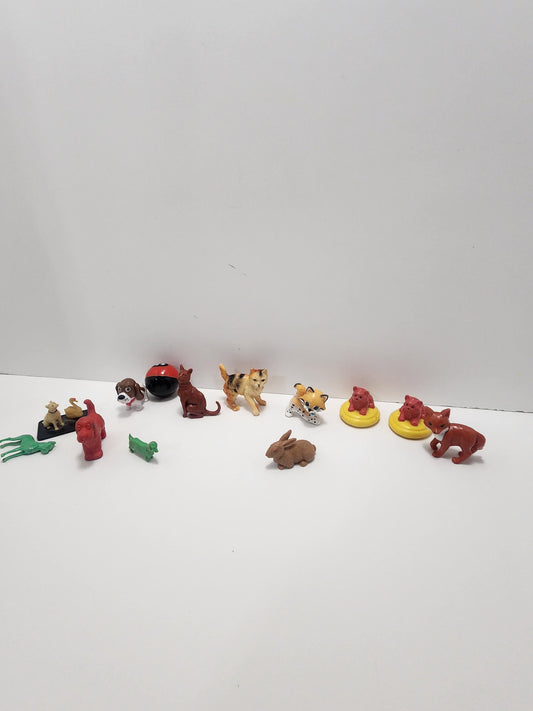 Pretend Play Toy Animals Figures - Animals - Animal Toys - Toy Animals - Fox - Pets - Cats - Toy Lot - Minature Toys - Mini Toys