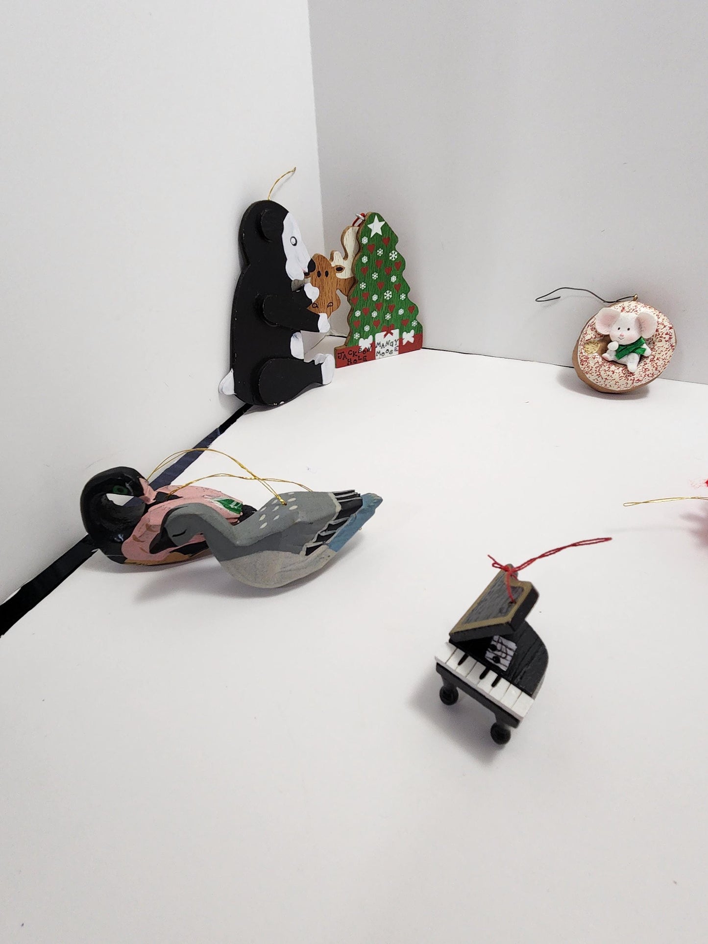 Special Vintage Christmas Ornaments - Ornaments - Christmas - Panda - Seashell - Donuts - Mice - Mouse - Ducks - Mallard Duck - Piano