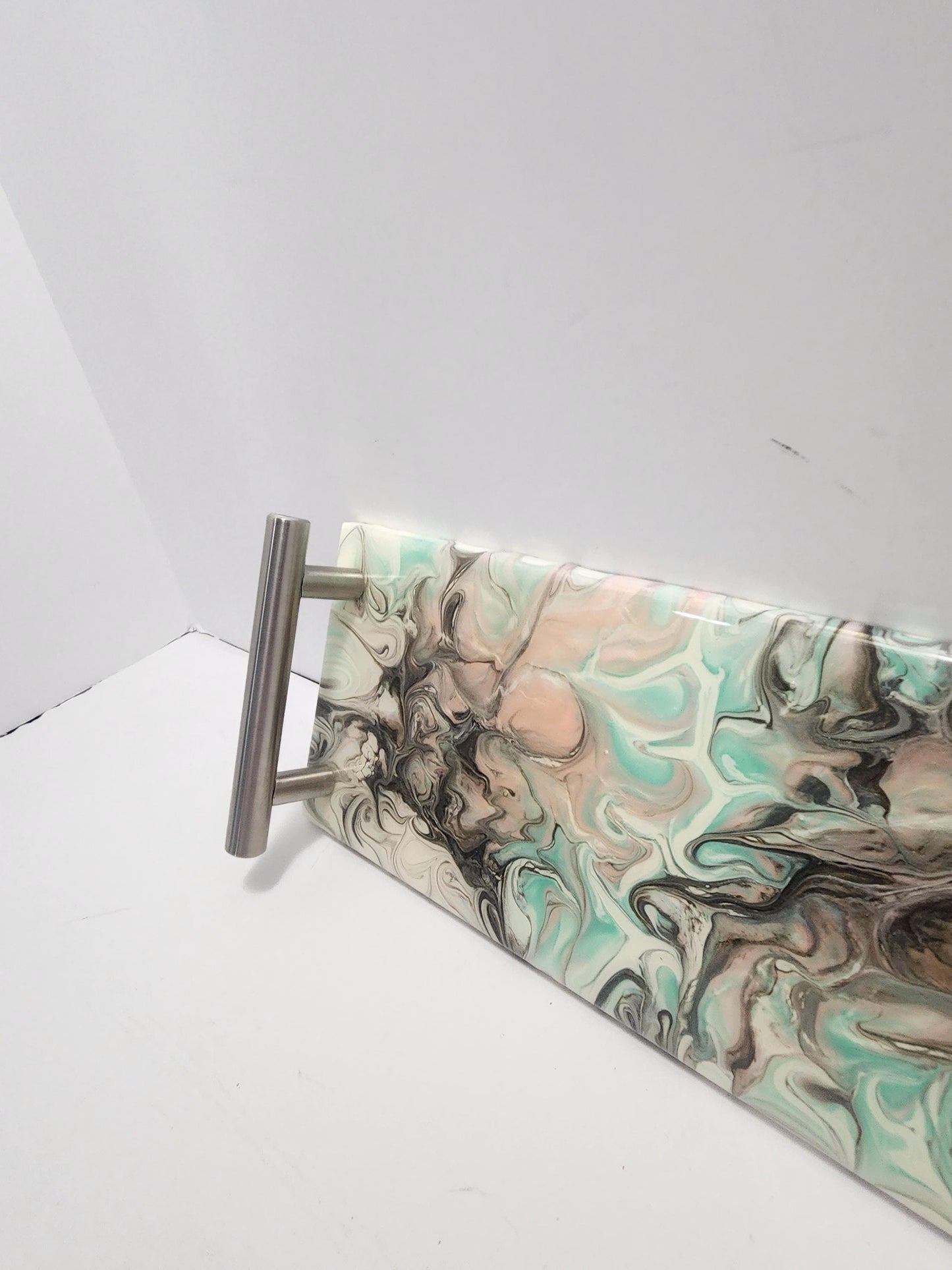 Homemade Counter Top Serving Tray With Handles - Serving Tray - Kitchen - Kitchen Decor - Countertops - Granite - Epoxy