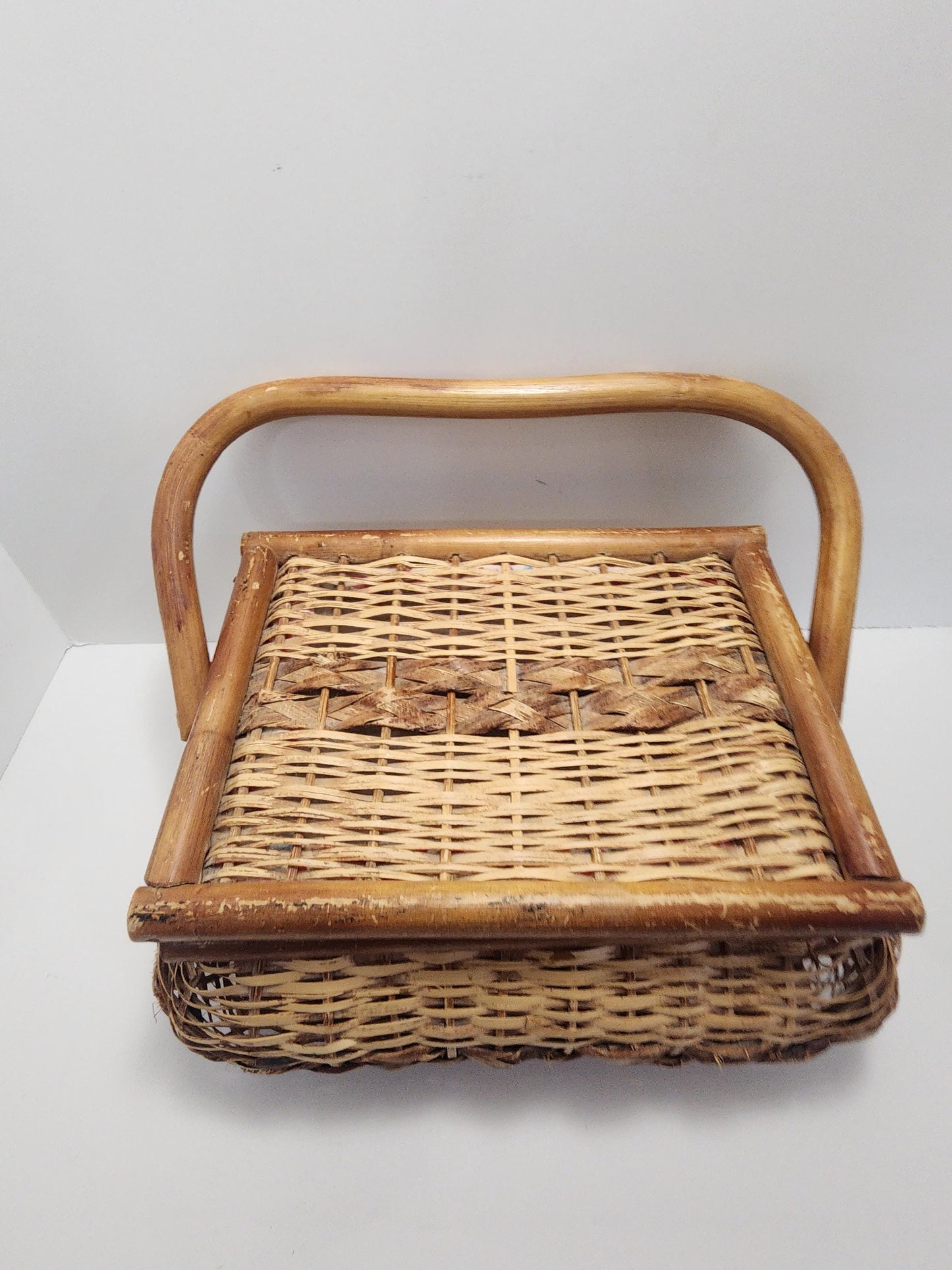 Wicker Vintage 1990s Picnic Basket - Picnic - Picnic Basket - Wicker Basket - Vintage Basket - Baskets