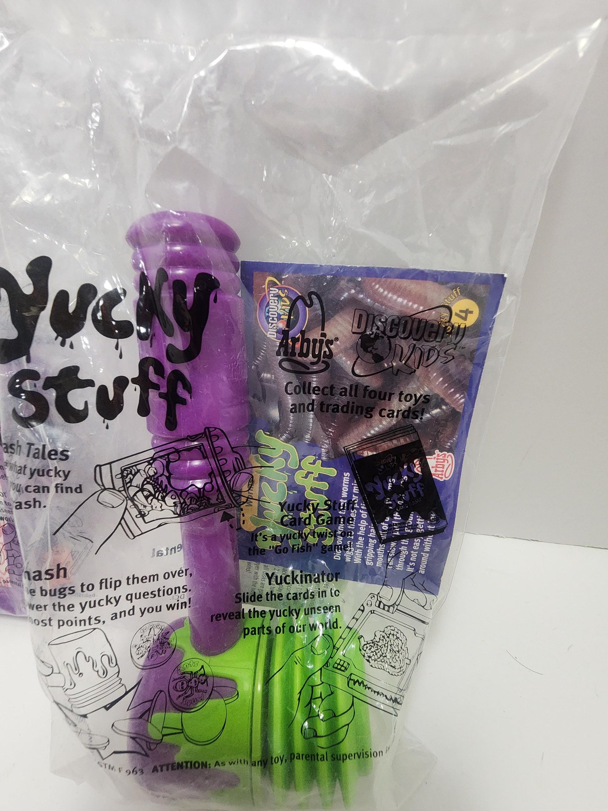 Yucky Stuff 2001 Arby's Discovery Kids Toys Lot of 2 - Yucky Stuff - Discovery Kids - Arby's- Arby's Toys - Kids Meal Toys
