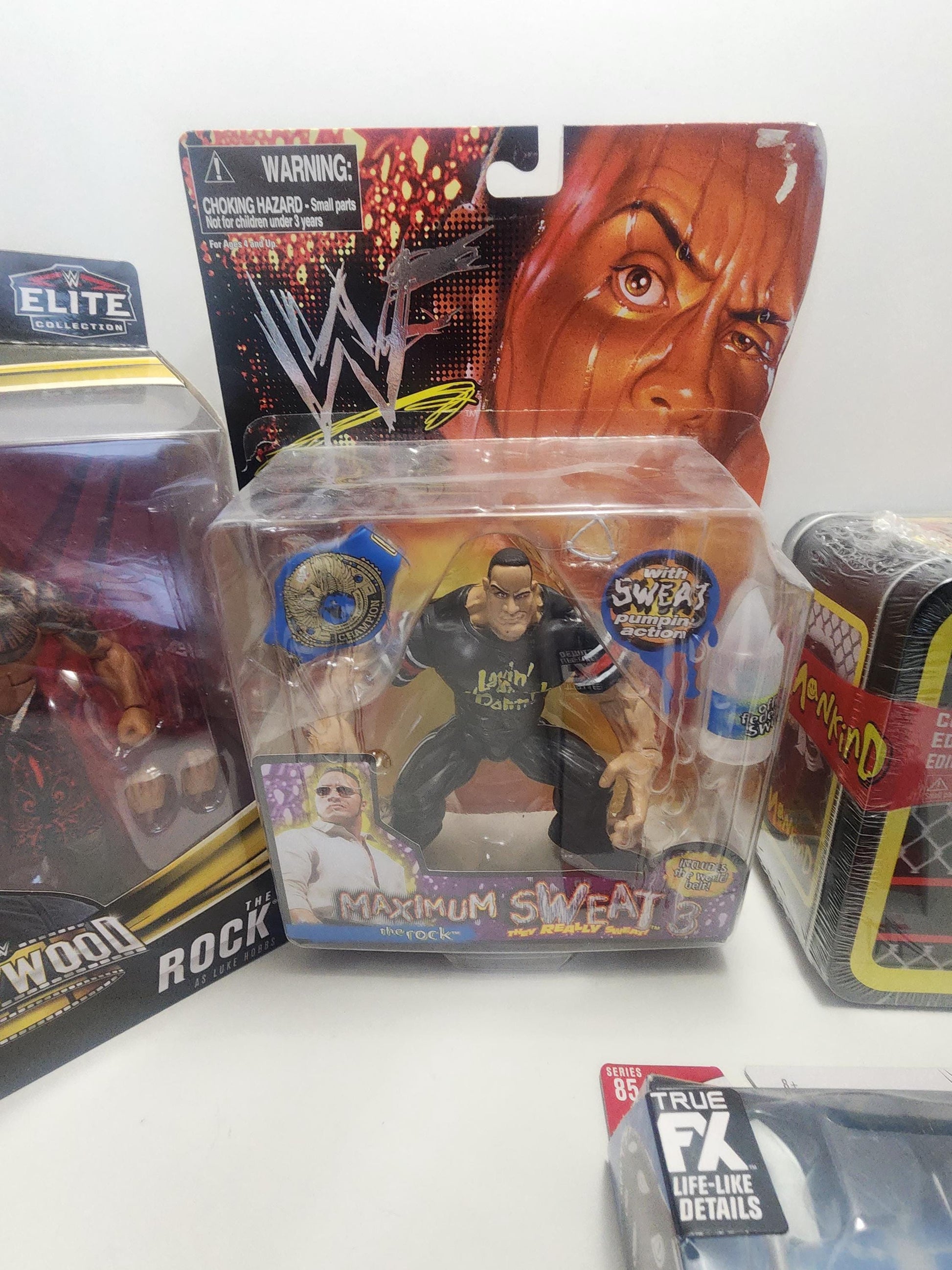 Wwe Wwf Action Figures - Mankind - The Rock - Dwayne Johnson - WWE- Wwf - Wwf Figures - Wrestling Action Figures - The Undertaker