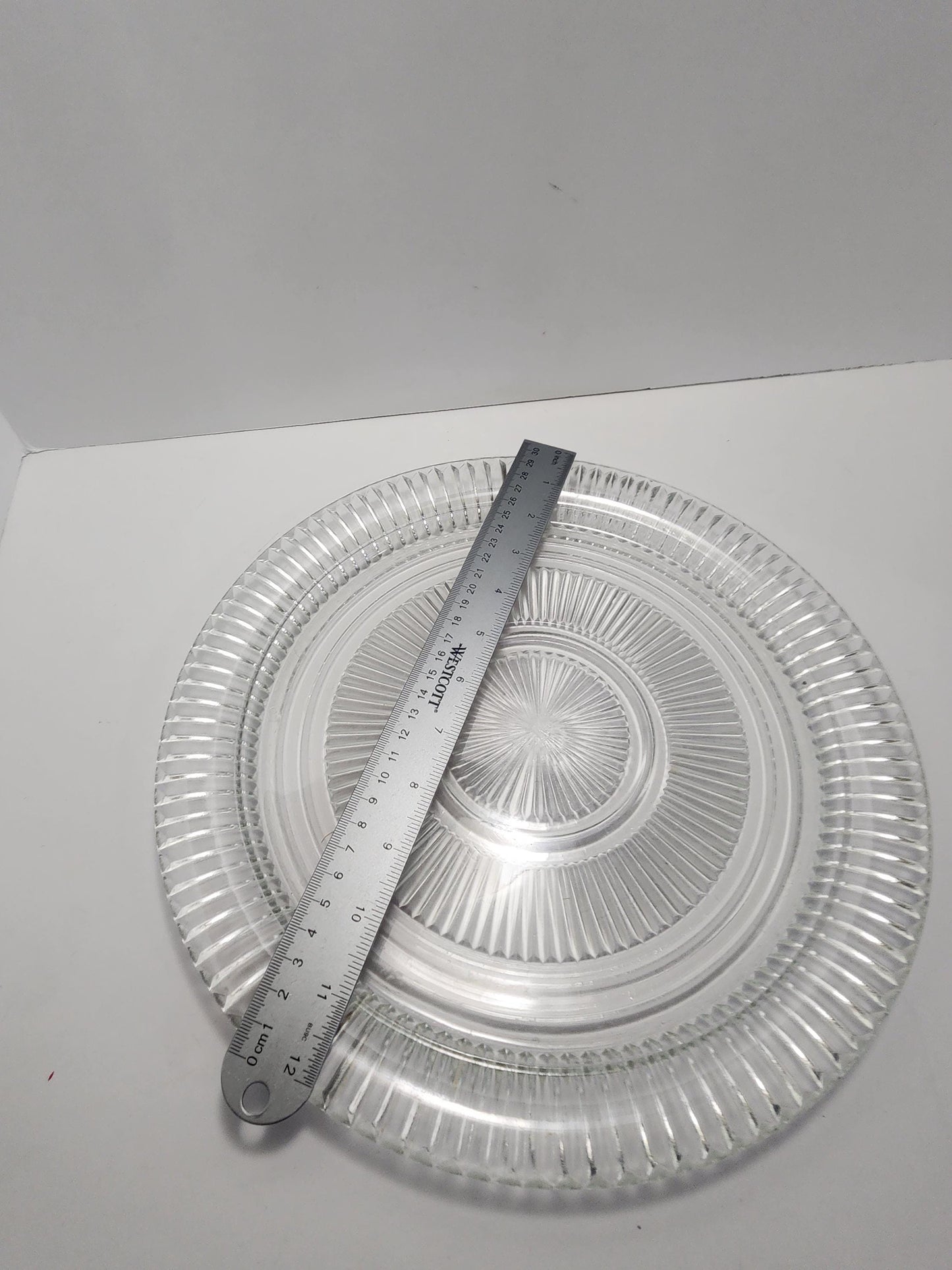 Anchor Hocking 12inch Glass Vintage Serving Plates - Plates - Vintage Dinnerware - Anchor Hocking - Serving - Serving Plates - Vintage Glass