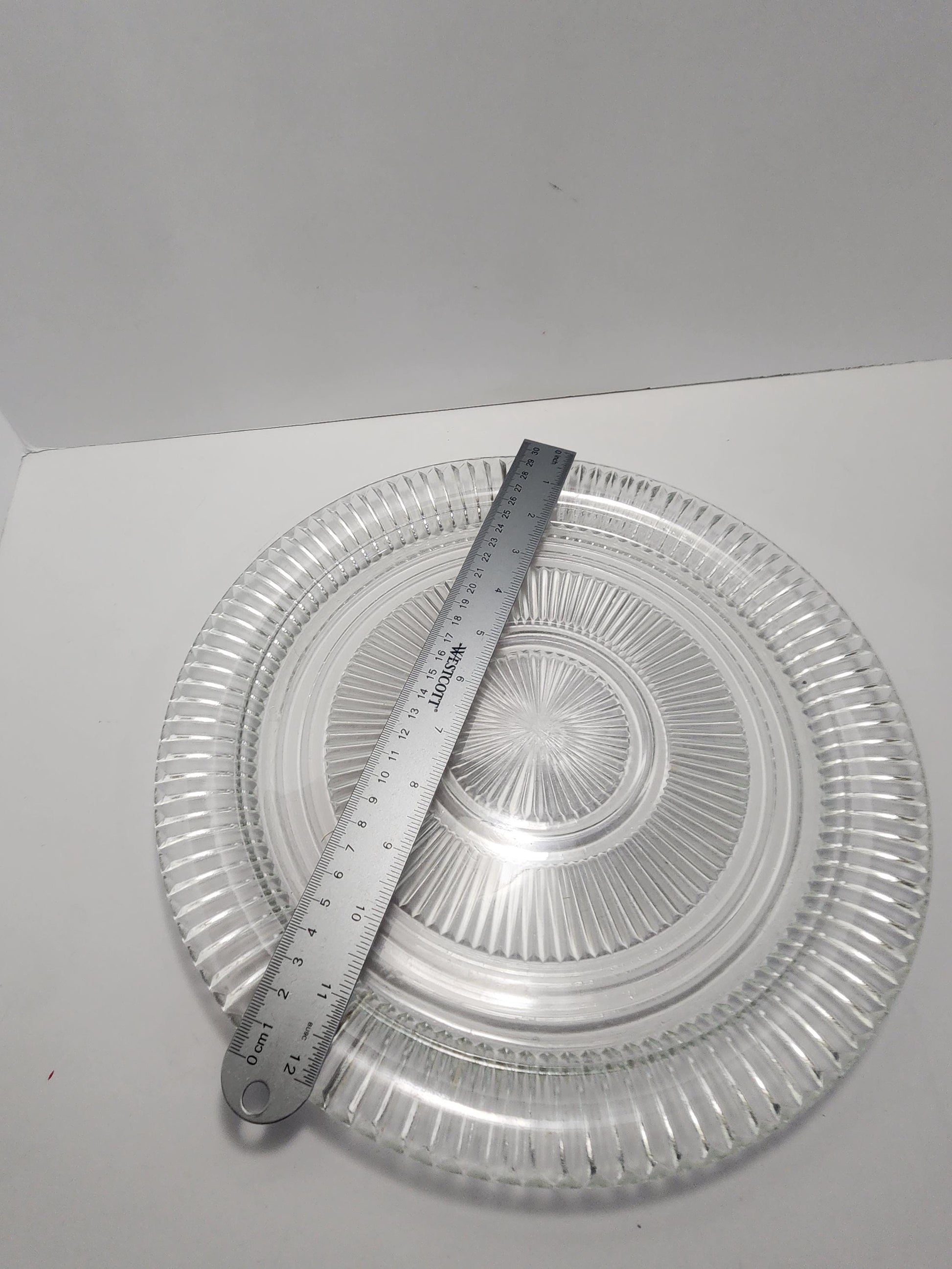 Anchor Hocking 12inch Glass Vintage Serving Plates - Plates - Vintage Dinnerware - Anchor Hocking - Serving - Serving Plates - Vintage Glass