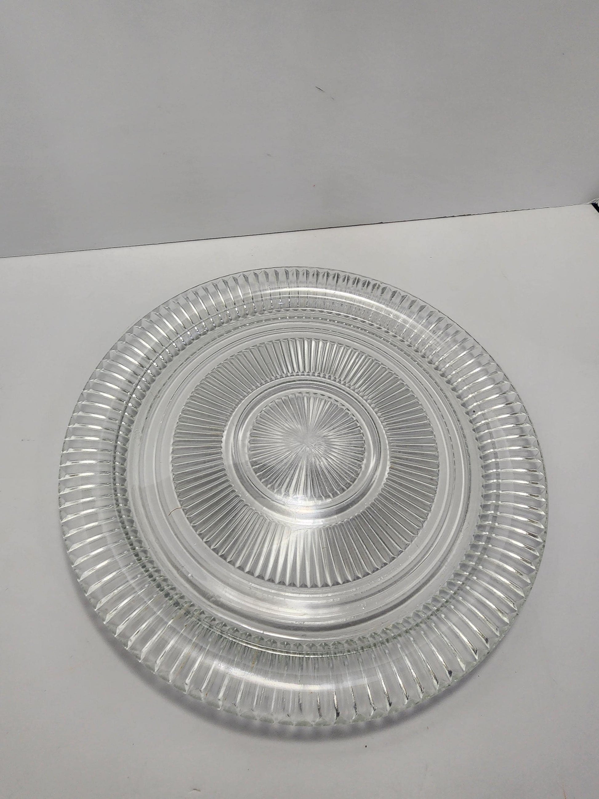 Anchor Hocking 12inch Glass Vintage Serving Plates - Plates - Vintage Dinnerware - Anchor Hocking - Serving - Serving Plates - Vintage Glass