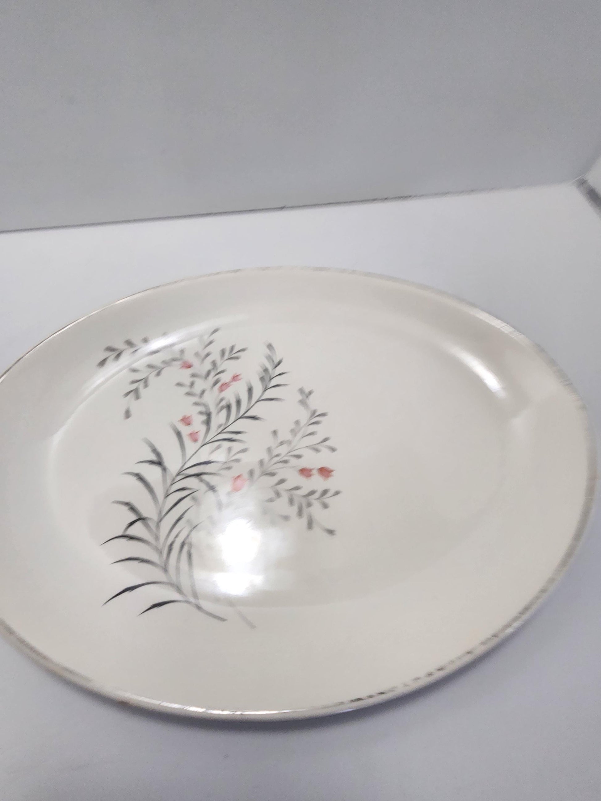 Oval Stoneware 1950s Kitchen Plate - Stoneware - Oval Plates - Serving Plate - Antique Kitchen - Kitchen - Plates