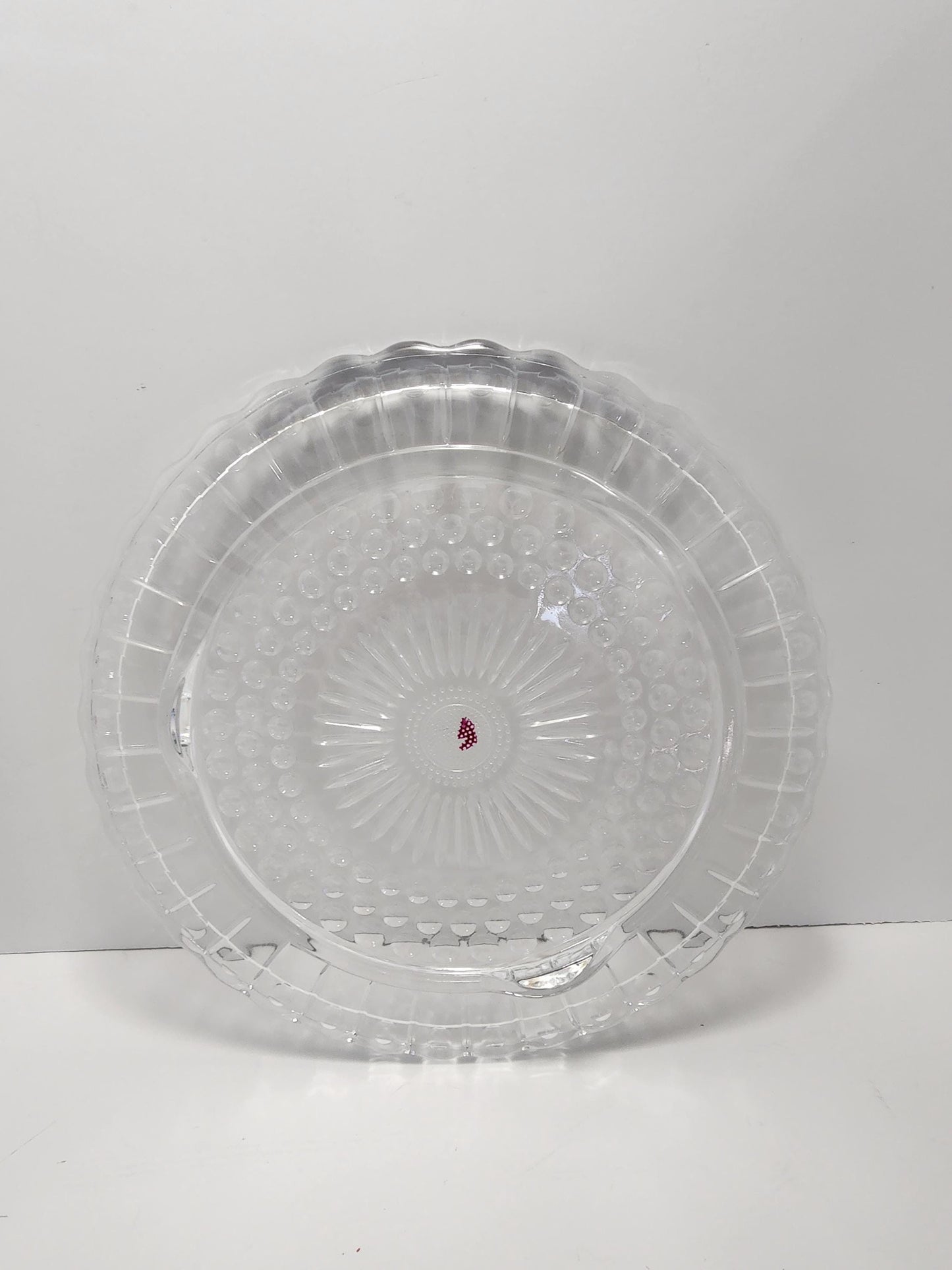 1970s Crustal Glass Vintage Cake Platter - Cakes - Cake Platter - Antiques - 1970s - Kitchen - Vintage Kitchen - Birthdays