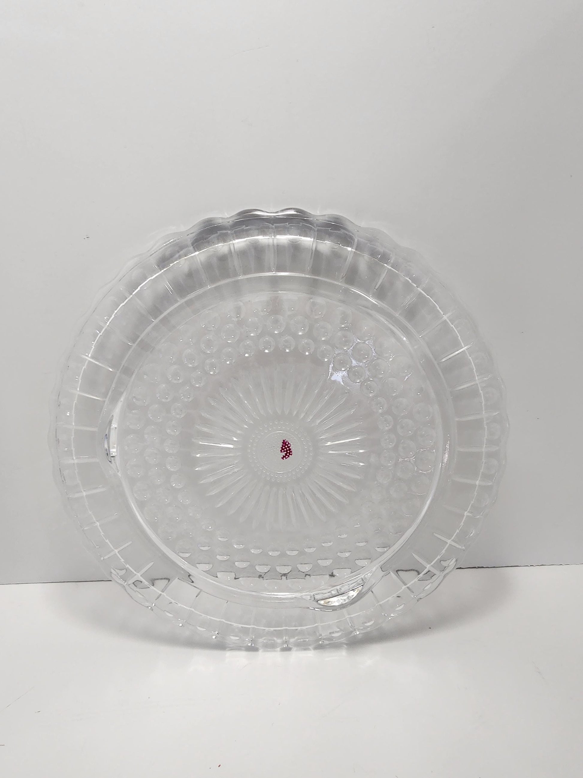 1970s Crustal Glass Vintage Cake Platter - Cakes - Cake Platter - Antiques - 1970s - Kitchen - Vintage Kitchen - Birthdays