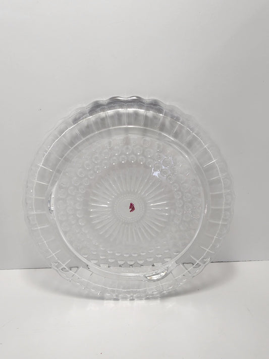1970s Crustal Glass Vintage Cake Platter - Cakes - Cake Platter - Antiques - 1970s - Kitchen - Vintage Kitchen - Birthdays