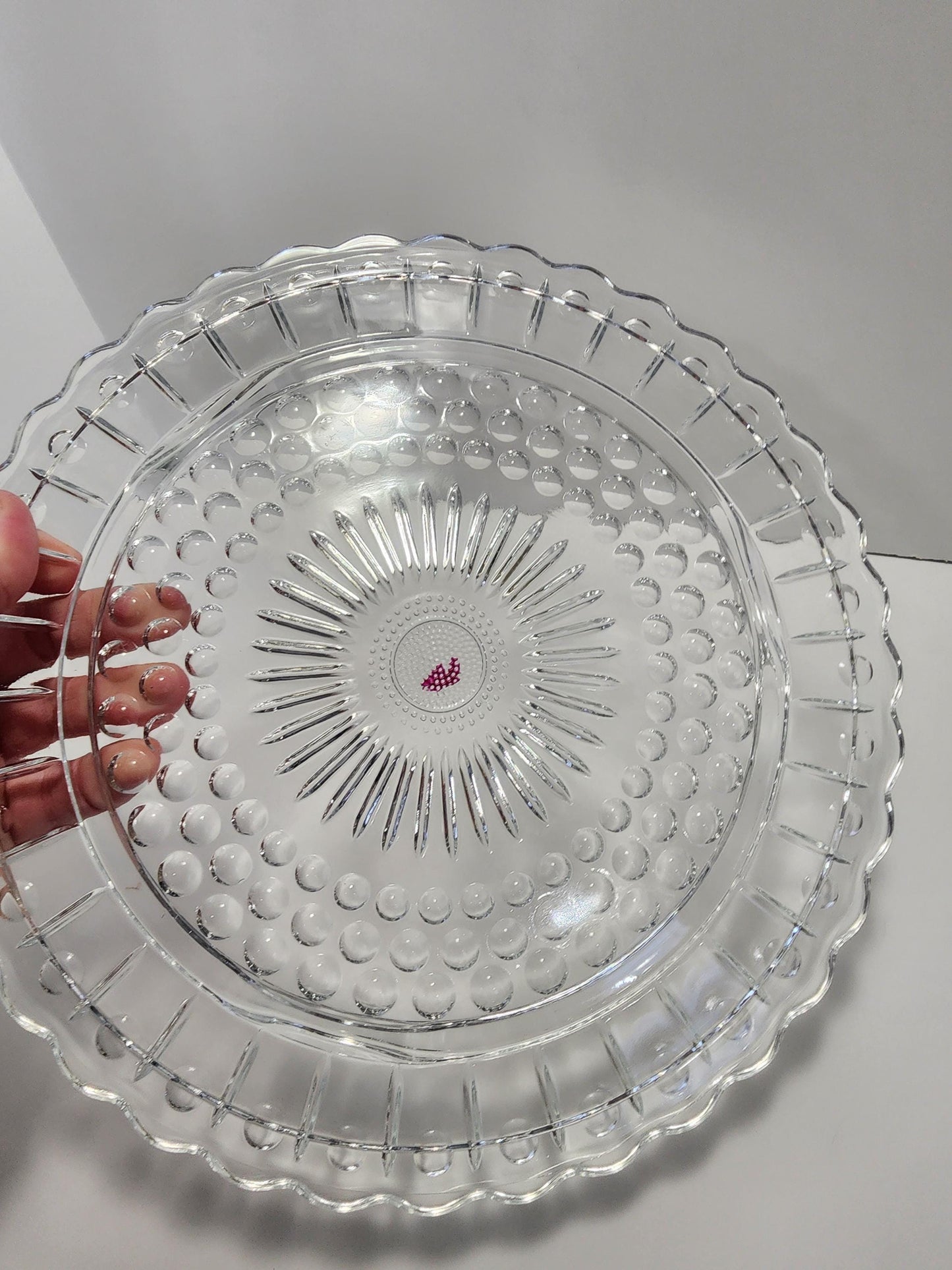 1970s Crustal Glass Vintage Cake Platter - Cakes - Cake Platter - Antiques - 1970s - Kitchen - Vintage Kitchen - Birthdays