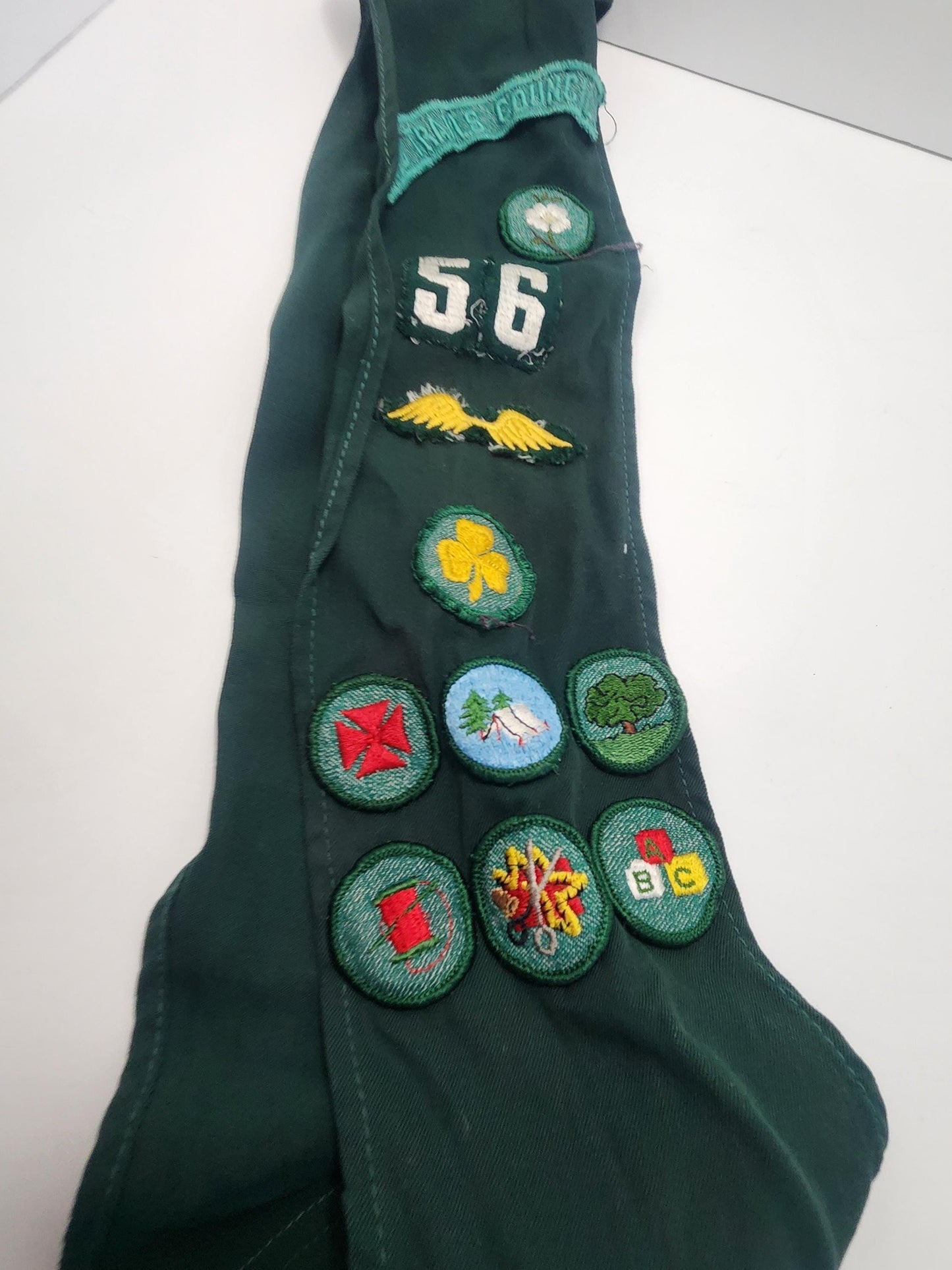 Girl Scouts 1960s 1970s Merit Sash - Merit - Sash - Girl Scouts - Vintage Girl Scouts