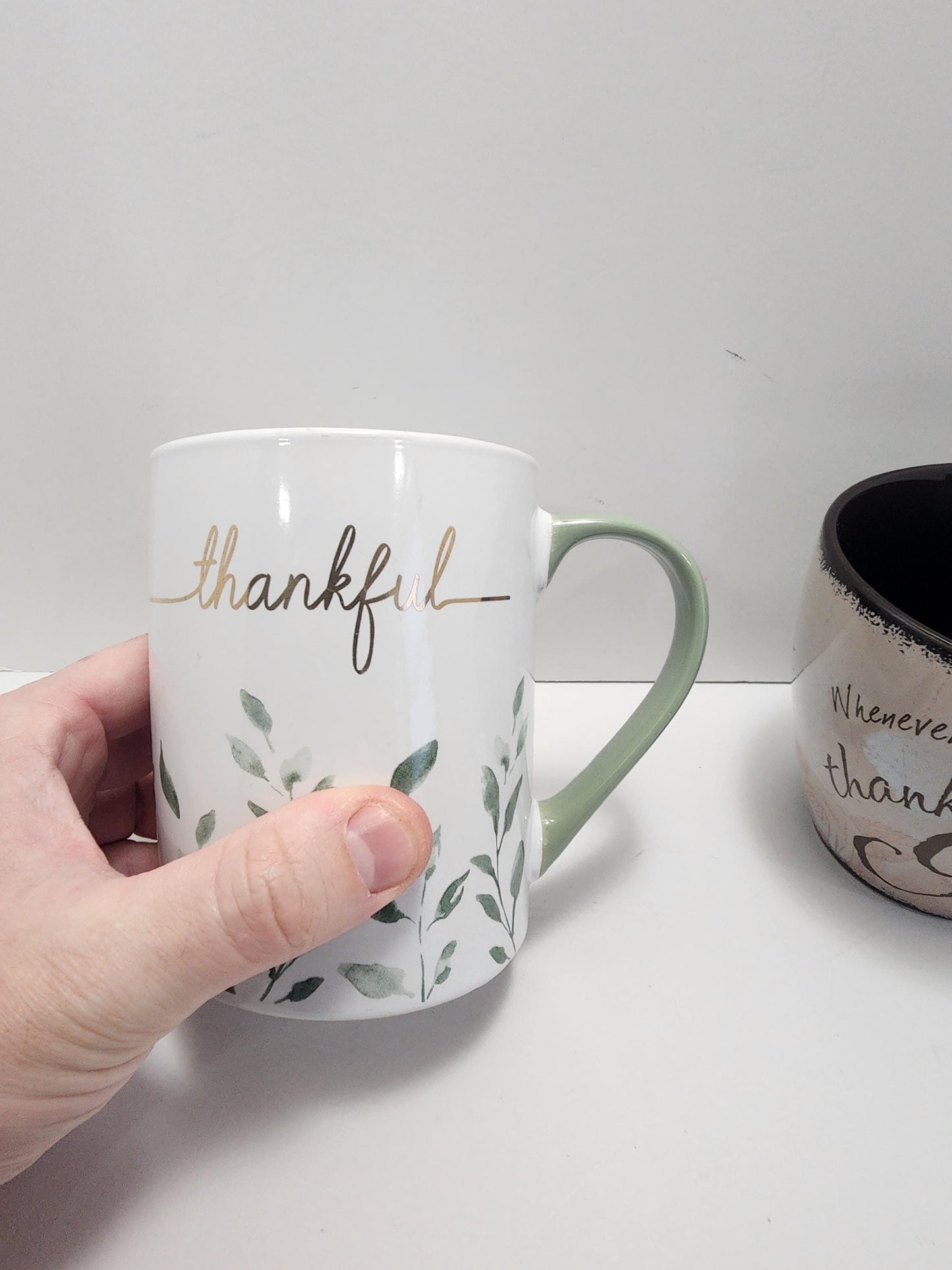 Thankful and Thank God Coffee Mugs - Coffee - Mugs - Coffee Mugs - Thankful - God - Thank God - Religious Gift - Religion - Gift Mugs