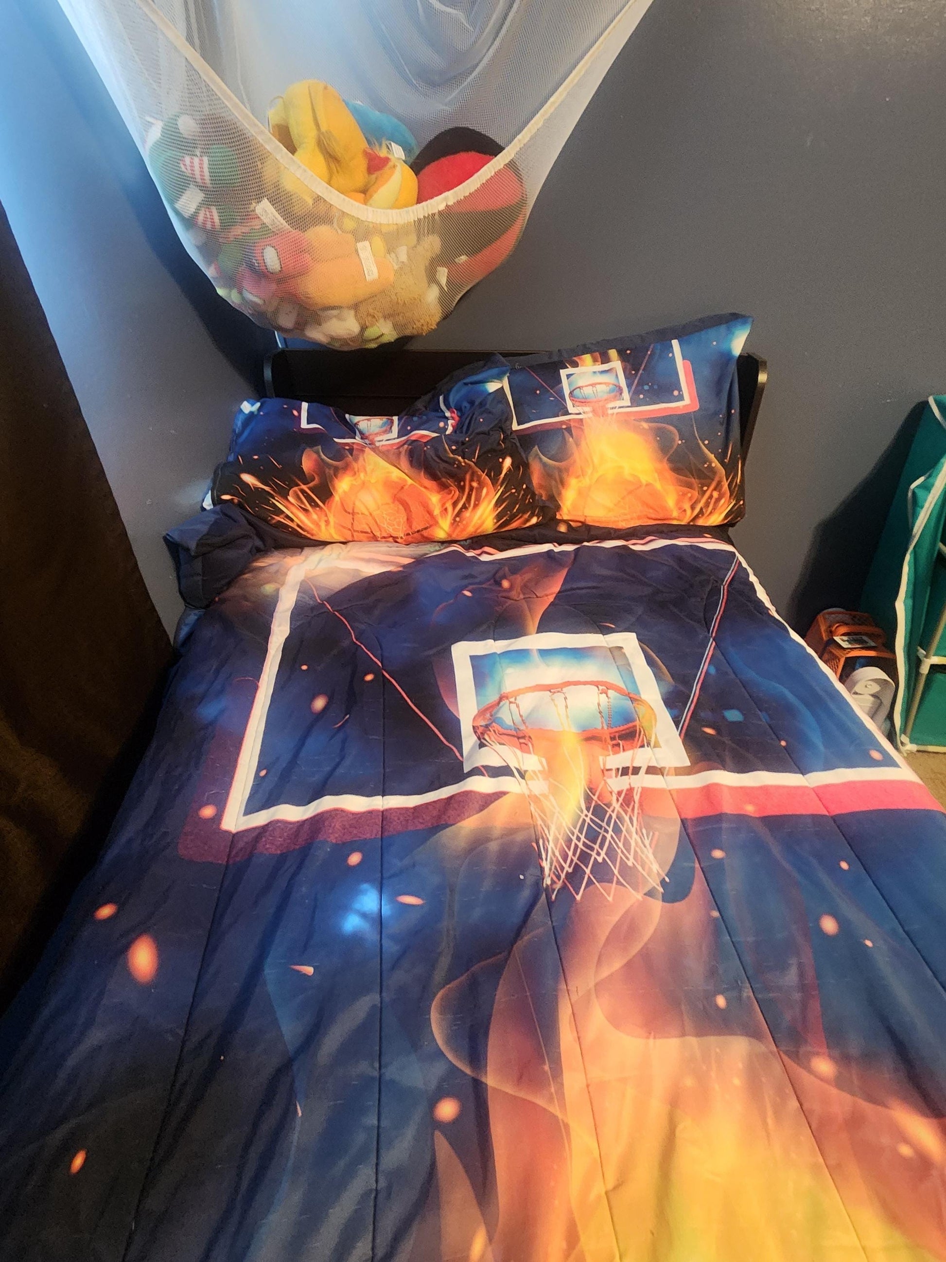 Twin Bedding Comforter 3 Piece NBA Basketball Set - Twin Bed - Twin Bedding - Comforter - Bedding Set - Pillowcases - Comfoter - Kids Room