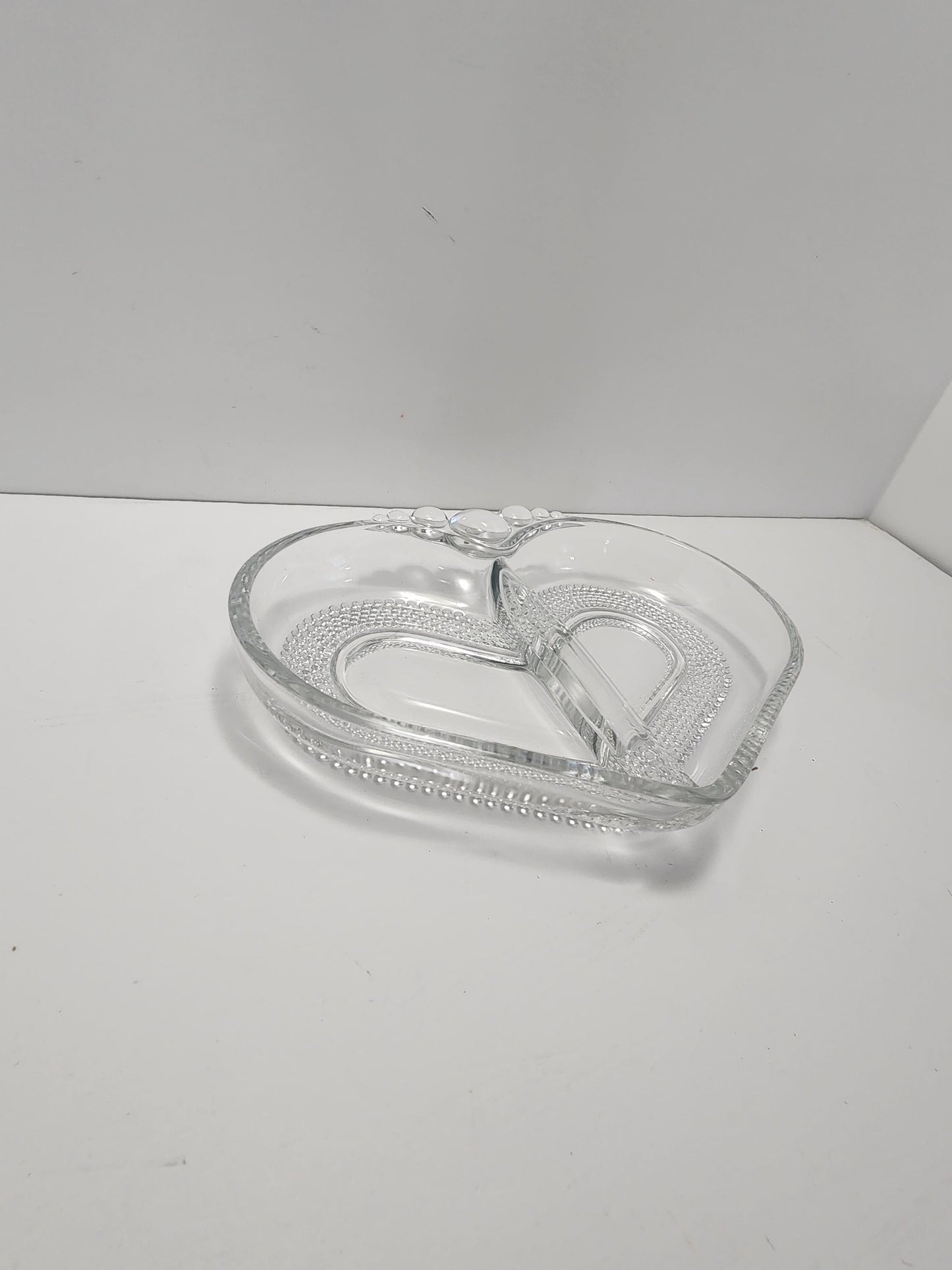 Duncan Miller Teardrop Heart Shaped Candy Dish - Dish - Serving Dish - Candy - Candy Dish - Hearts - Heart Shaped - Teardrop - Duncan Miller