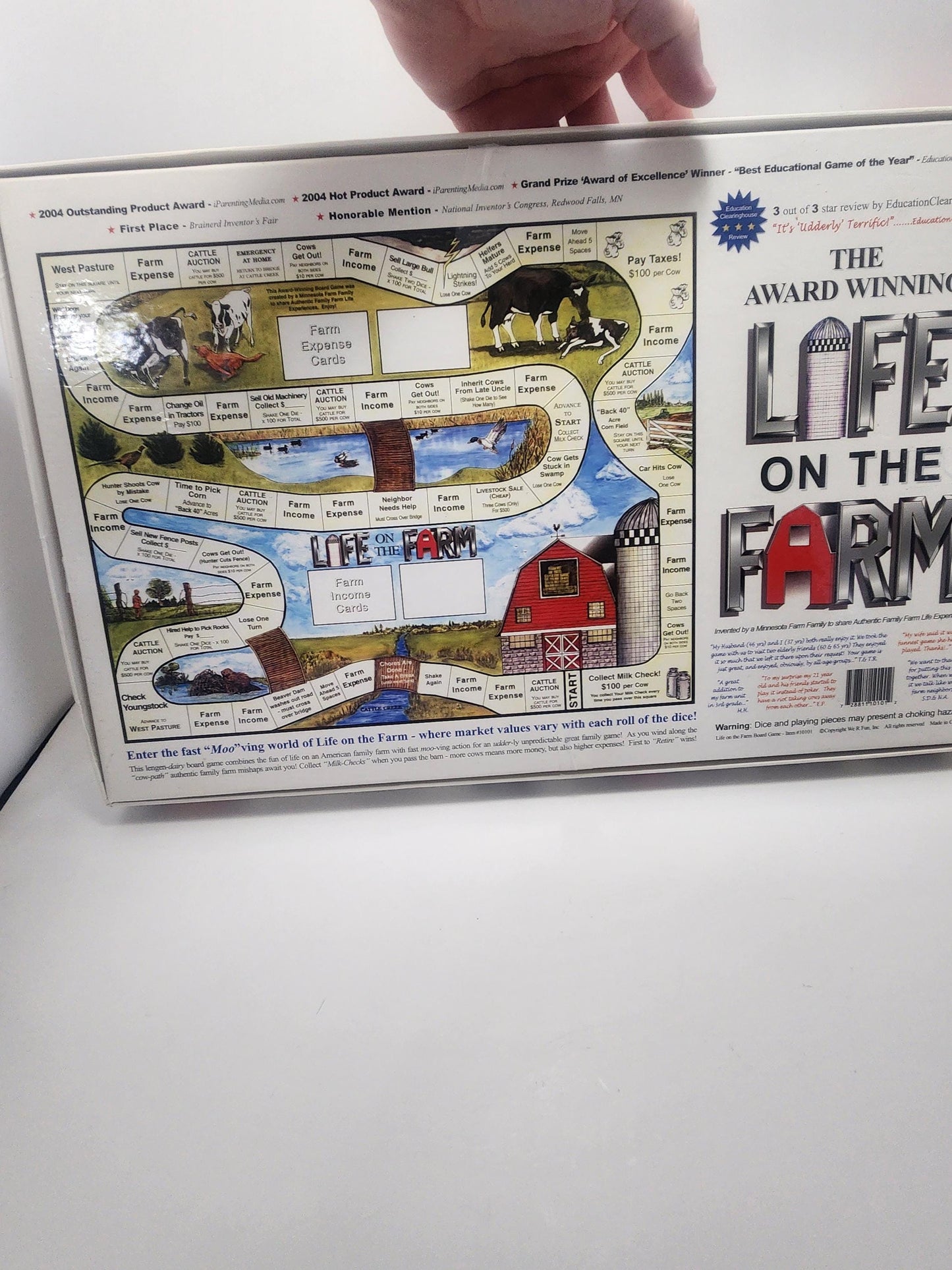 1996 Life On The Farm Board Game - Games - Vintage Games - Board Games - Life - Farm - Farm Toys - Farm Gifts - Family Game Night - Family
