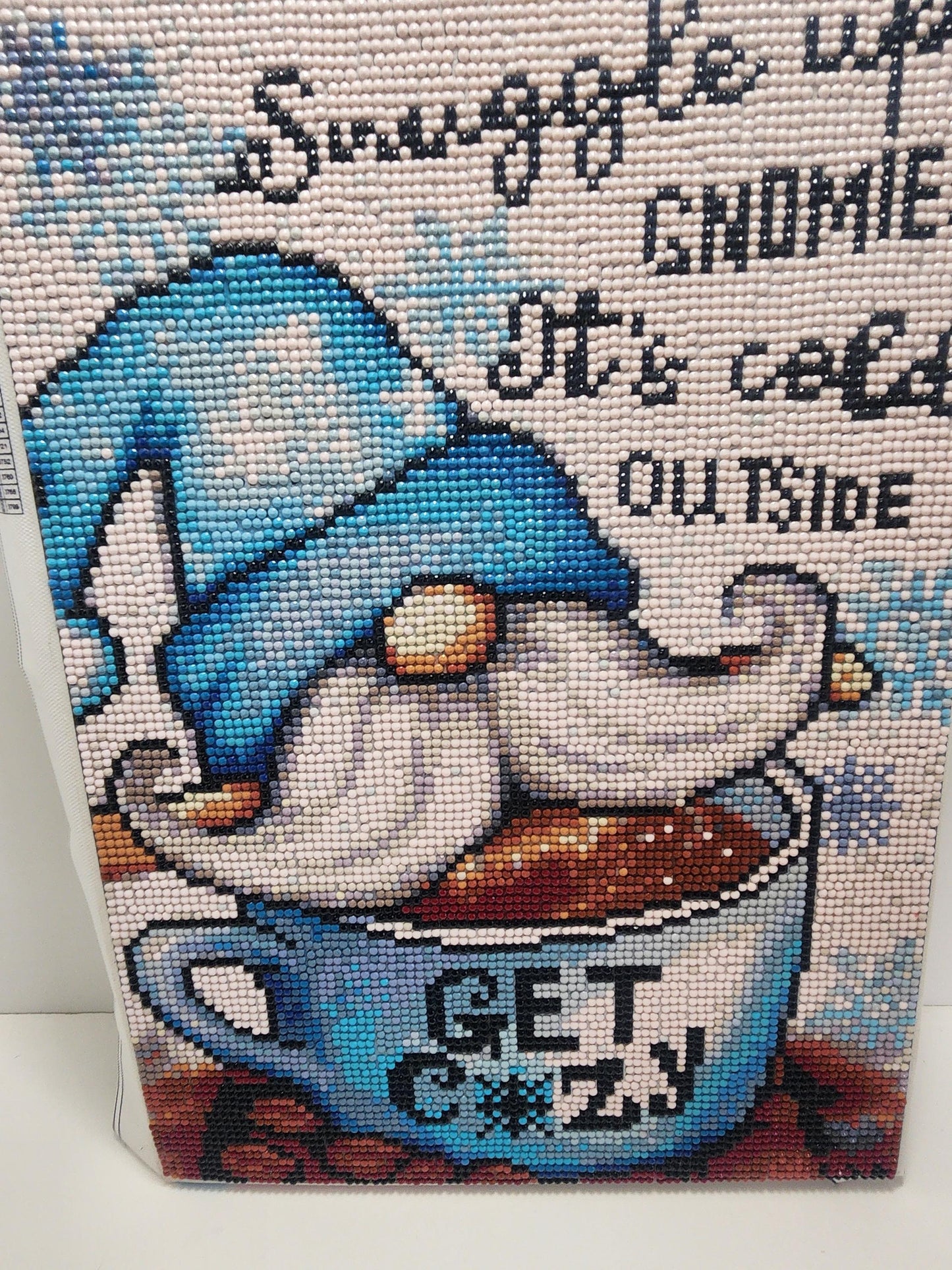 Snuggled Up Gnome Diamond Art - Diamonds - Diamond Art - Gnomes - Garden - Garden Decor - Art - Wall Decor - Pictures