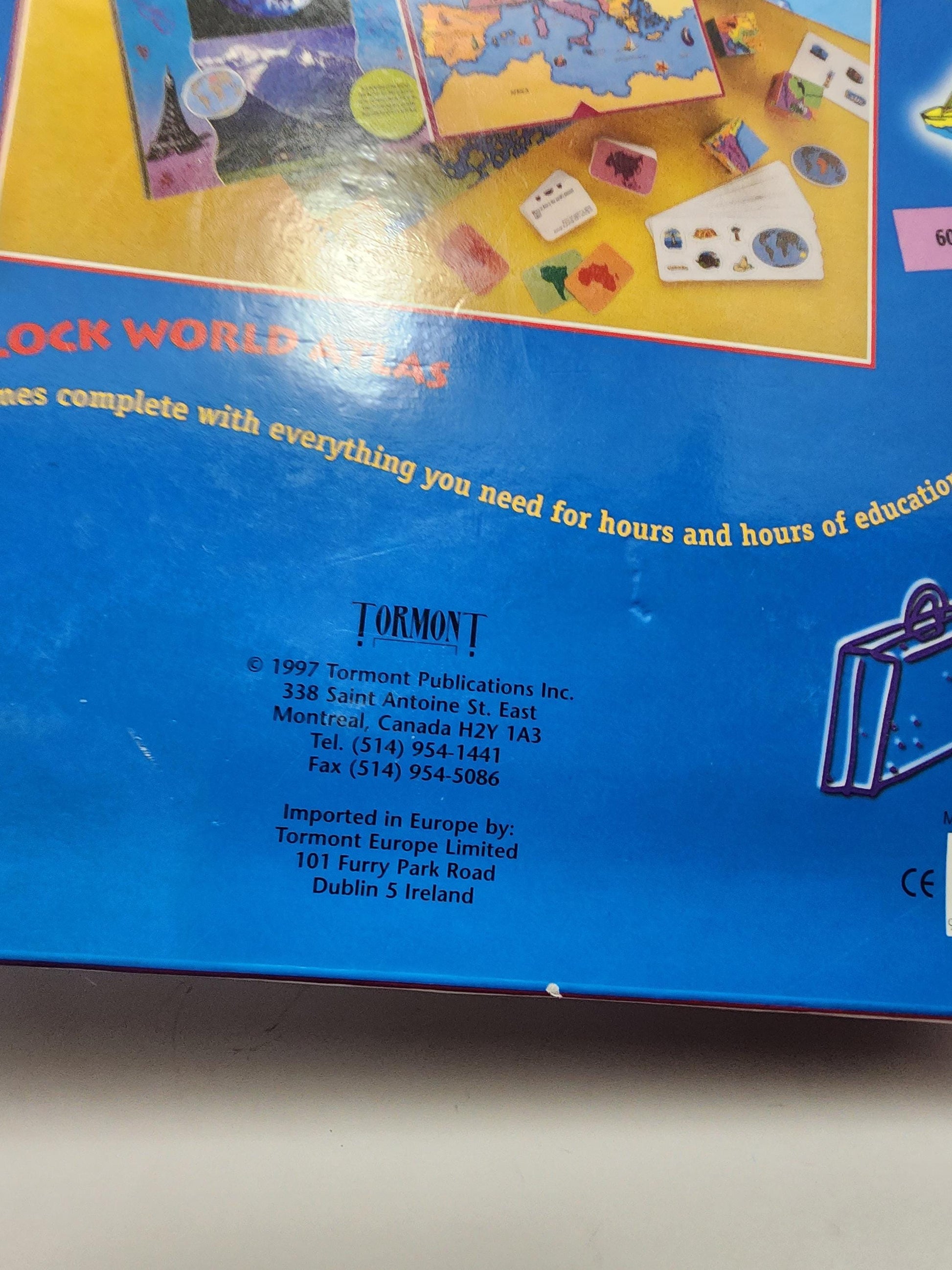 Big Block World Atlas Puzzle & Trivia - Trivia - Puzzles - Blocks - Kids Games - Learning Toys - Educational Toys - School - World Atlas