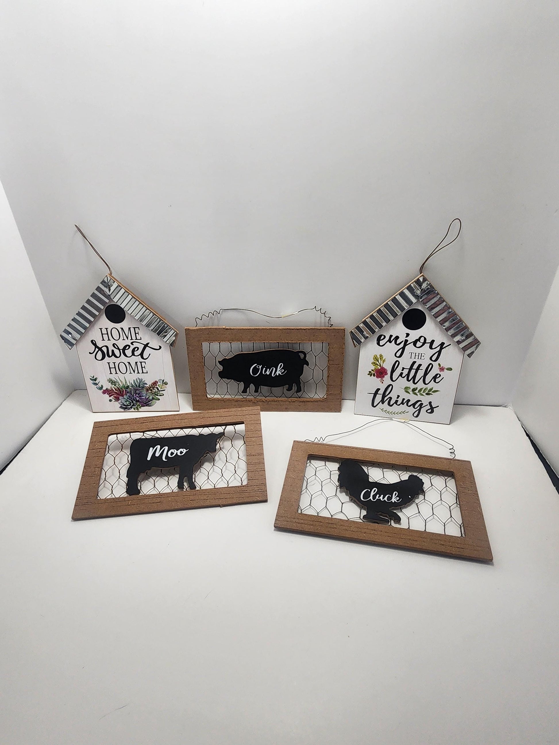 Farm Decor Signs Lot - Farm - Farm House - Pigs - Chicken - Cows - Decor - Home Decor - Farming - Farm Gift