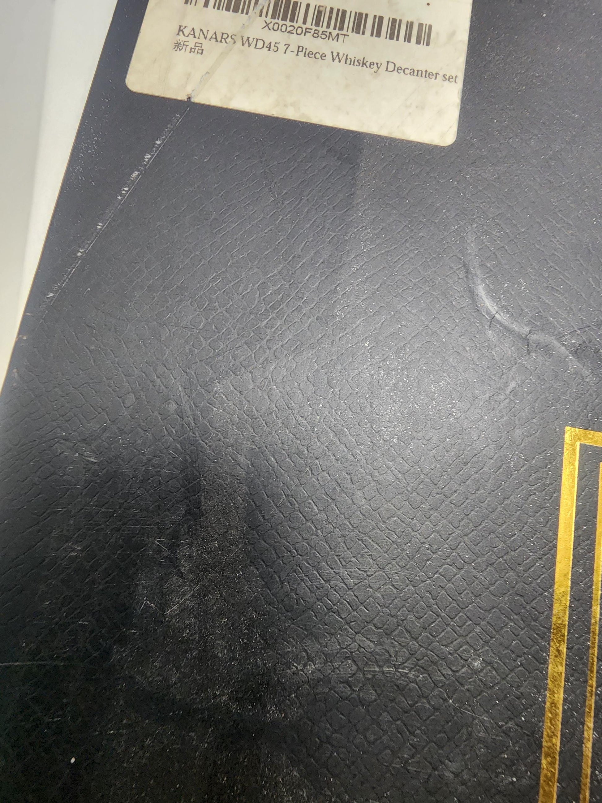 KANARS Whiskey Decanter Set Liquor Bottle with Crystal Glass for Scotch Bourbon - Kanars - Whiskey Glasses - Barware - Boubon - Decanter