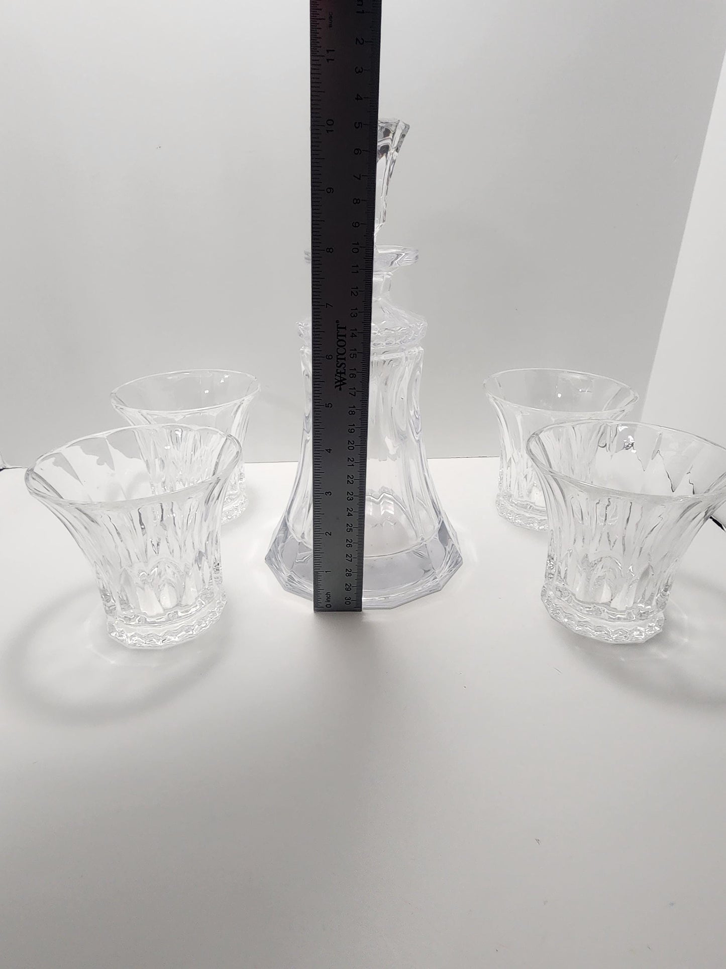 KANARS Whiskey Decanter Set Liquor Bottle with Crystal Glass for Scotch Bourbon - Kanars - Whiskey Glasses - Barware - Boubon - Decanter