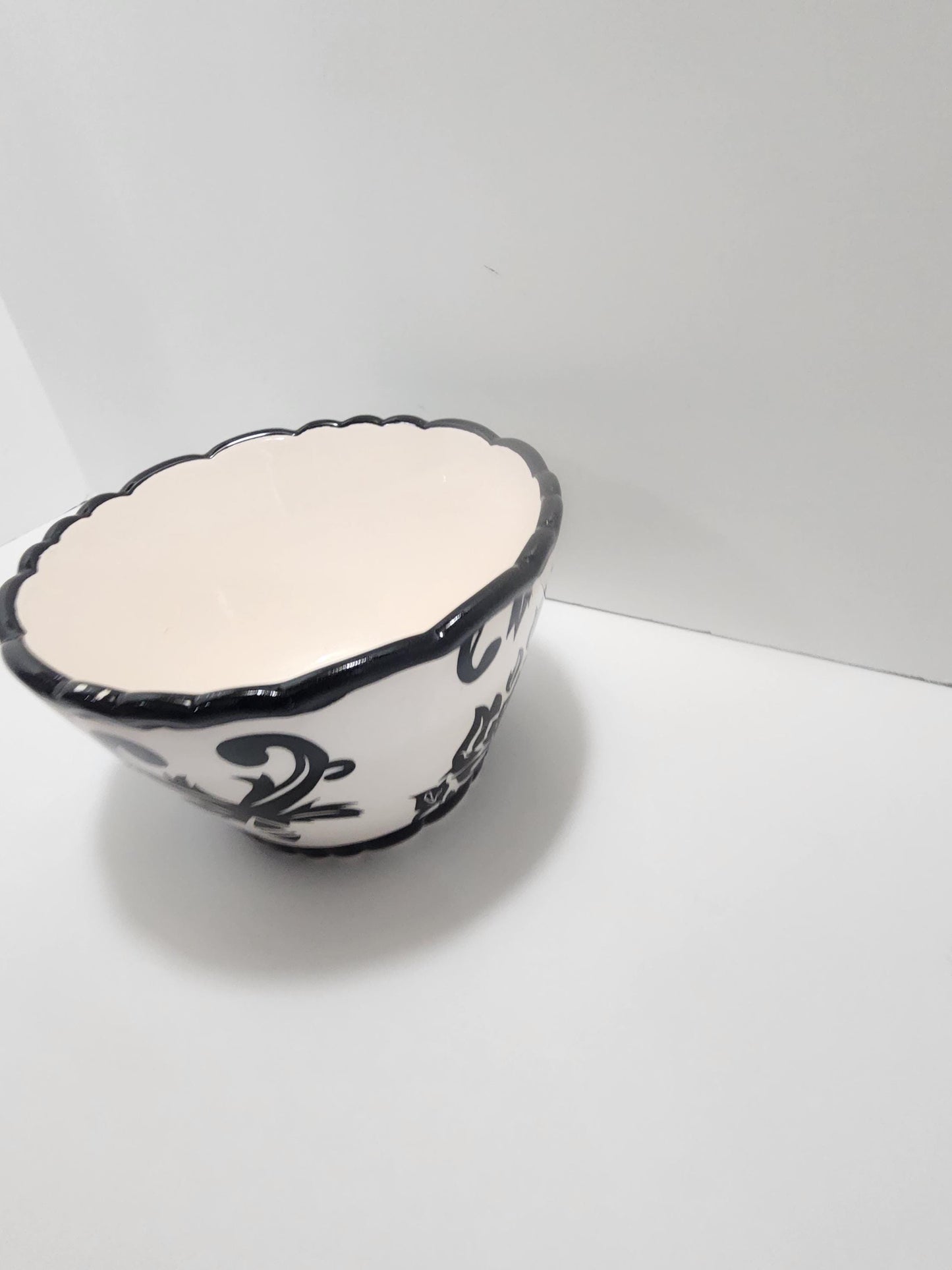 Damask 222 Fifth Muse Vintage Ceramic Bowl - Damask - 222 Fifth - Ceramic Bowls - Vintage Bowls - Soup Bowl - Cereal Bowls