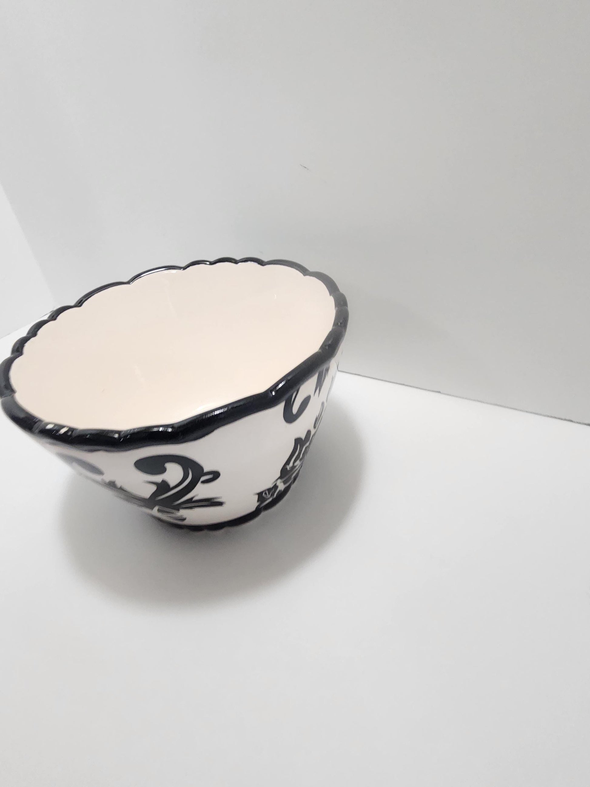 Damask 222 Fifth Muse Vintage Ceramic Bowl - Damask - 222 Fifth - Ceramic Bowls - Vintage Bowls - Soup Bowl - Cereal Bowls