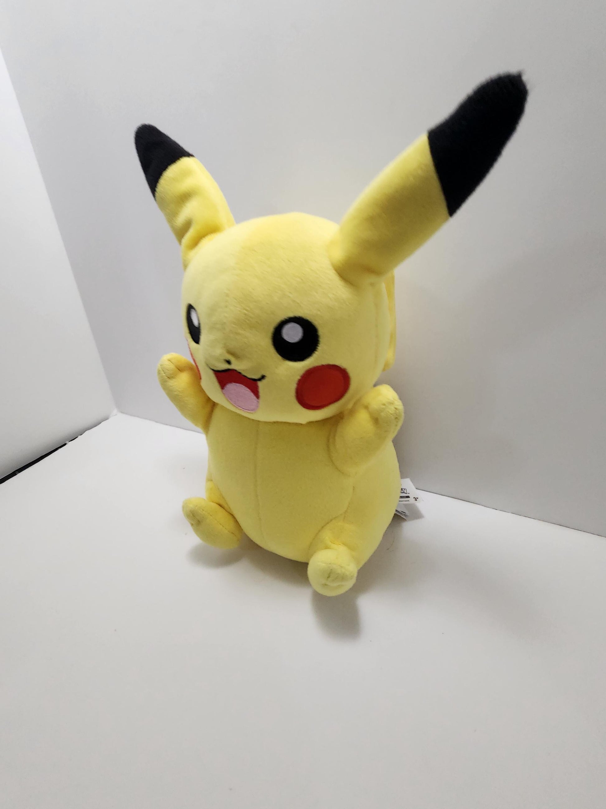 Tomy Interactive Pokemon Pikachu Hard Plush Figure - Pikachu - Pikachu Plush - Plush - Interactive Toys - Stuffed Animals - Pokemon - Tomy