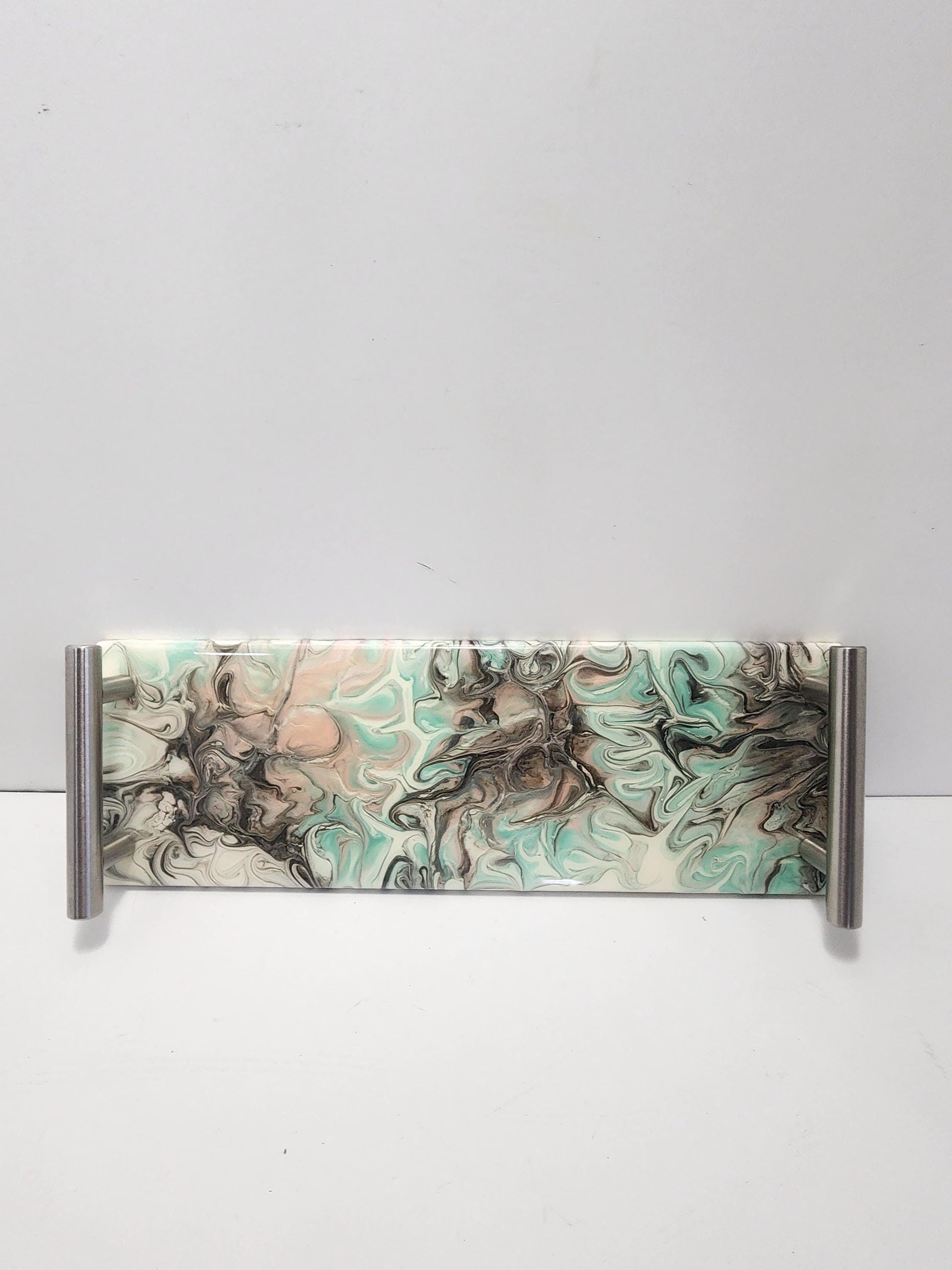 Homemade Counter Top Serving Tray With Handles - Serving Tray - Kitchen - Kitchen Decor - Countertops - Granite - Epoxy