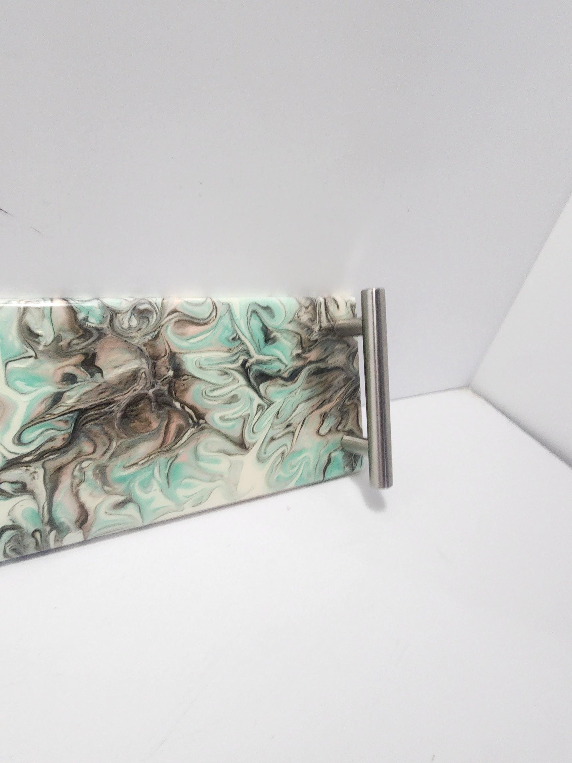 Homemade Counter Top Serving Tray With Handles - Serving Tray - Kitchen - Kitchen Decor - Countertops - Granite - Epoxy