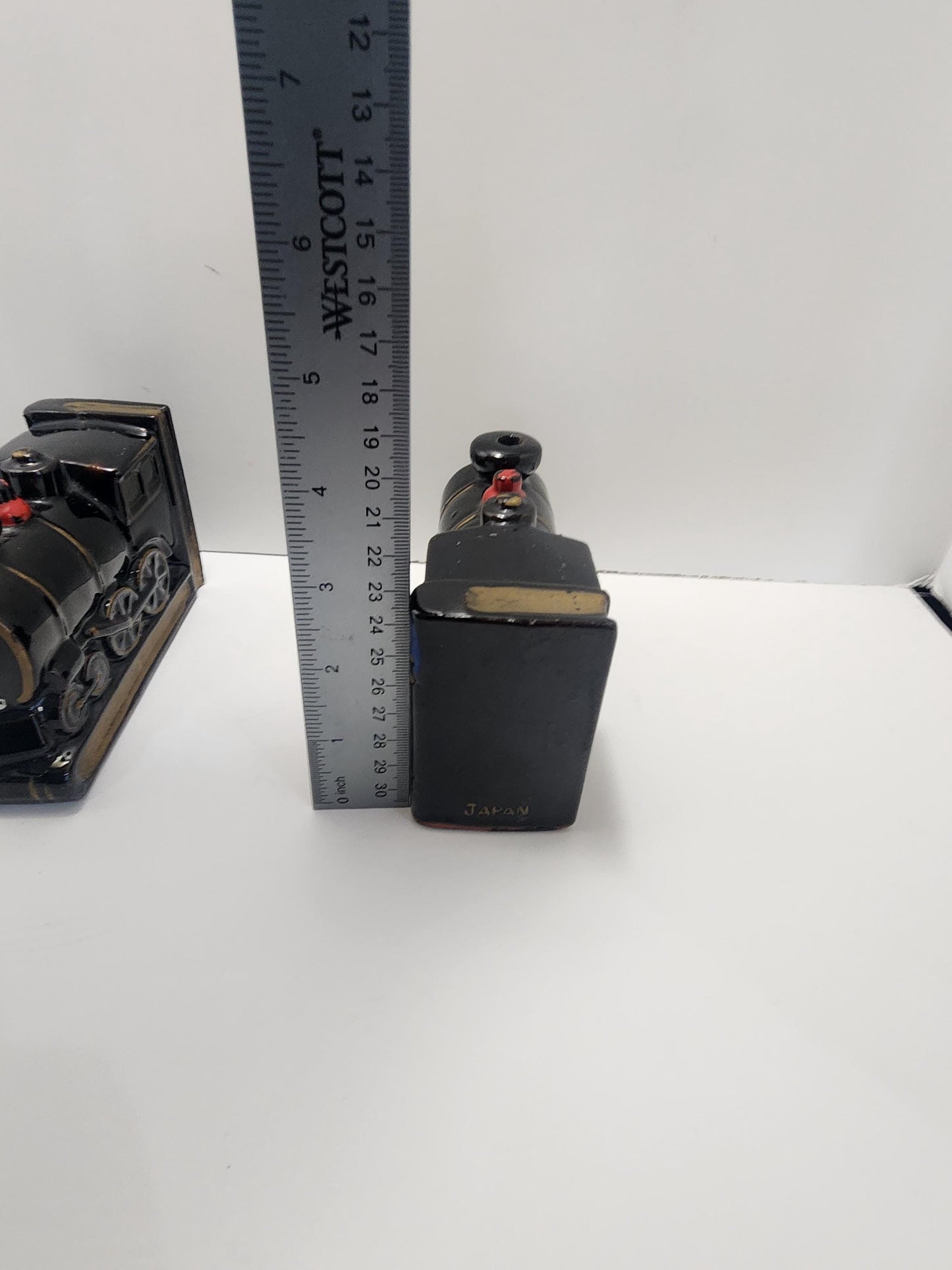 Train Bookends Lot of 3 - Bookends - Vintage Books - Vintage Bookends - Trains - Train Decor - Library - Library Decor