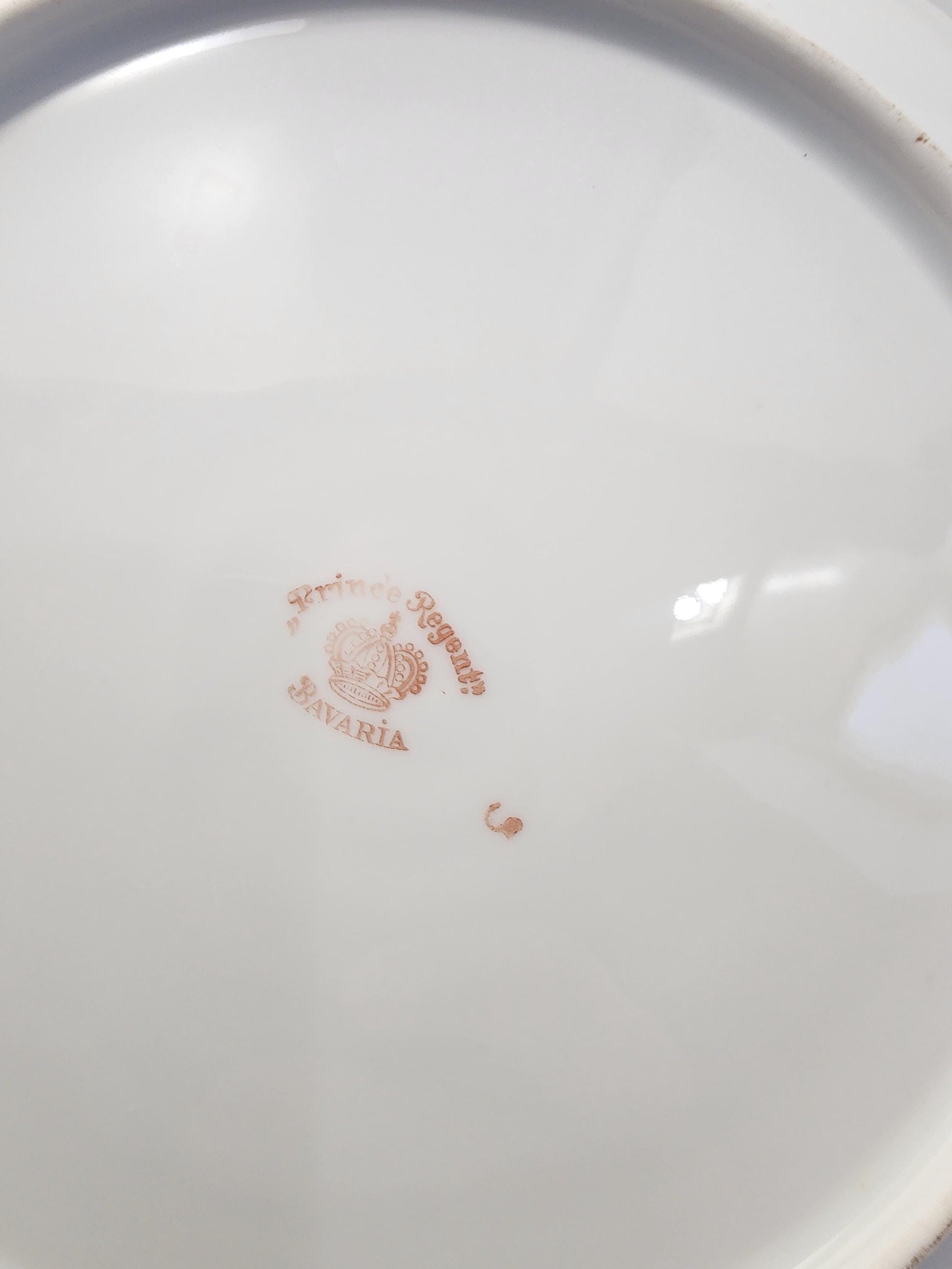 France Prince Regent Bavaria Dessert Salad Plates Gold Trim 81/4" - Vintage Dinnerware - Vintage Plates - Plates - Regent Bavaria - Salads