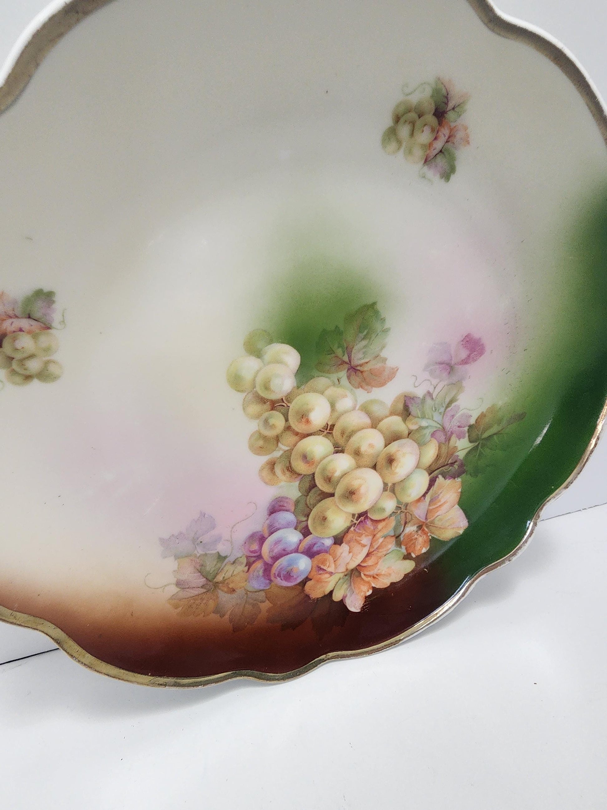 France Prince Regent Bavaria Dessert Salad Plates Gold Trim 81/4" - Vintage Dinnerware - Vintage Plates - Plates - Regent Bavaria - Salads