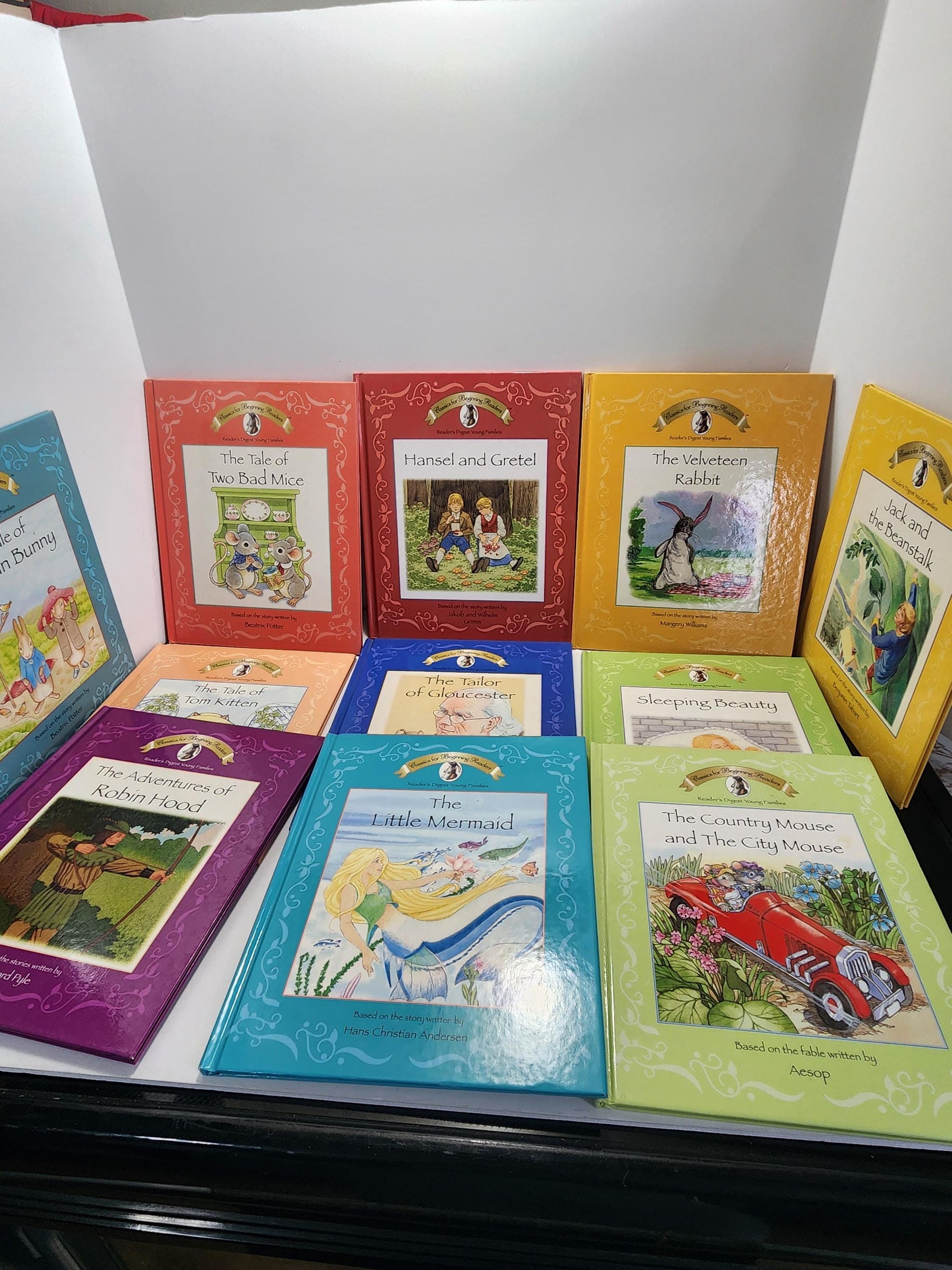 Lot of 11 Books "Classics for Beginning Readers" Famous Fairy Tales - Vintage 2003 Children's Books ' Begginning Readers - Kid Books - Books