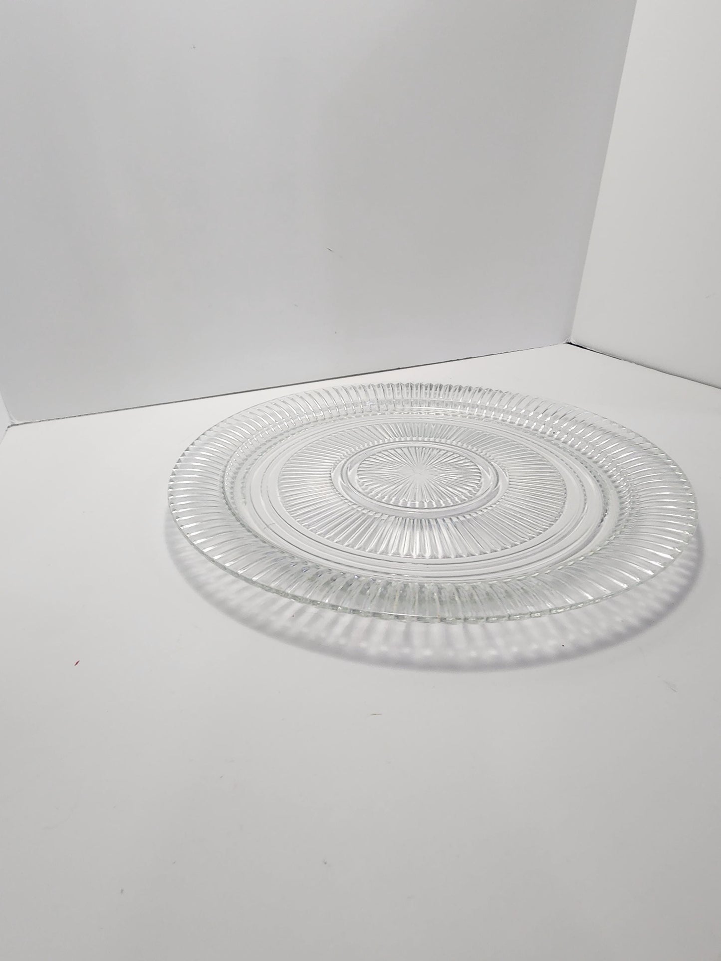 Anchor Hocking 12inch Glass Vintage Serving Plates - Plates - Vintage Dinnerware - Anchor Hocking - Serving - Serving Plates - Vintage Glass