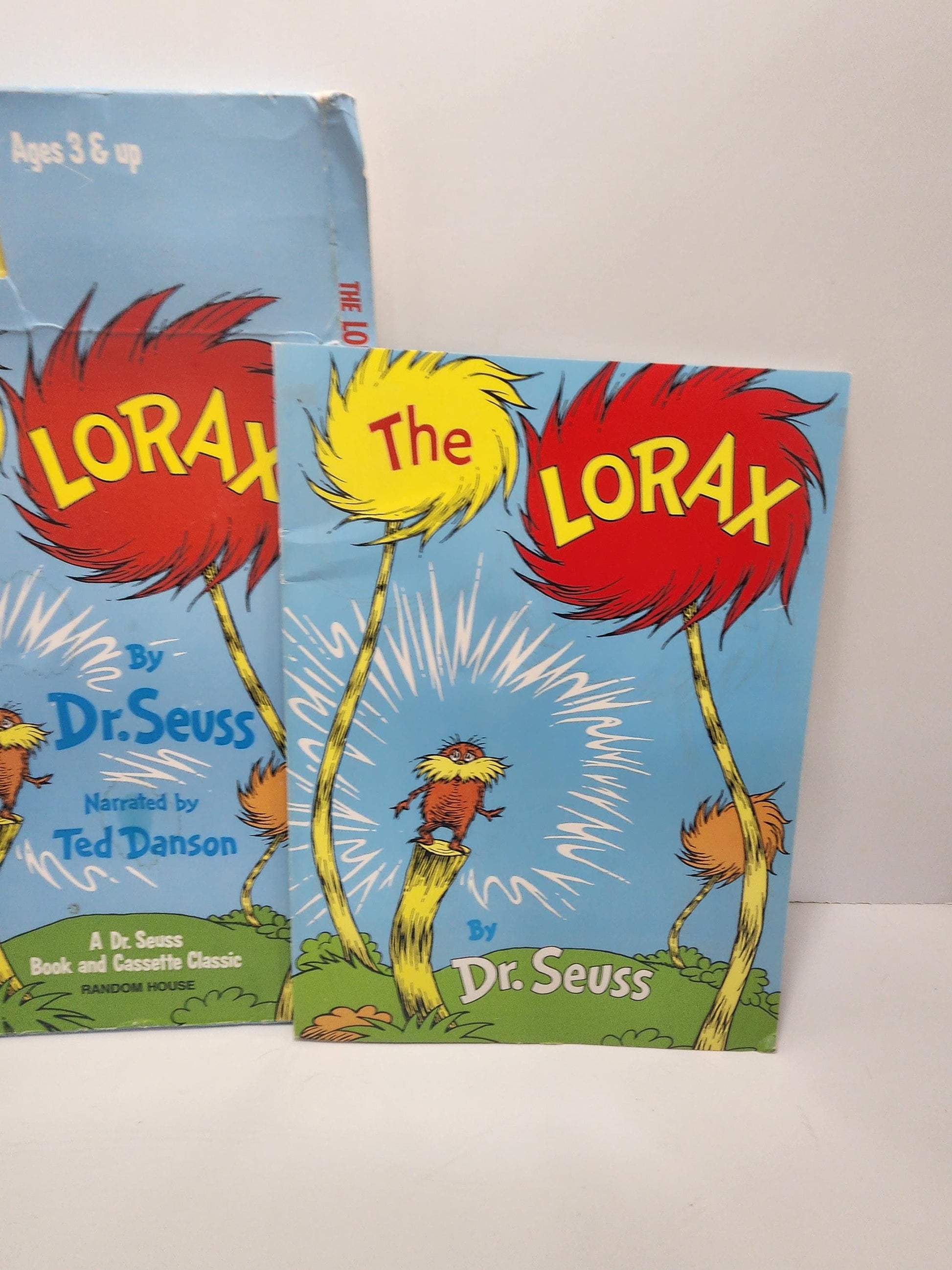 Dr Seuss 1992 The Lorax Random House Vintage Book with Tape - The Lorax - Dr Seuss - Books - Children's Books - Casette Tapes - Read Along