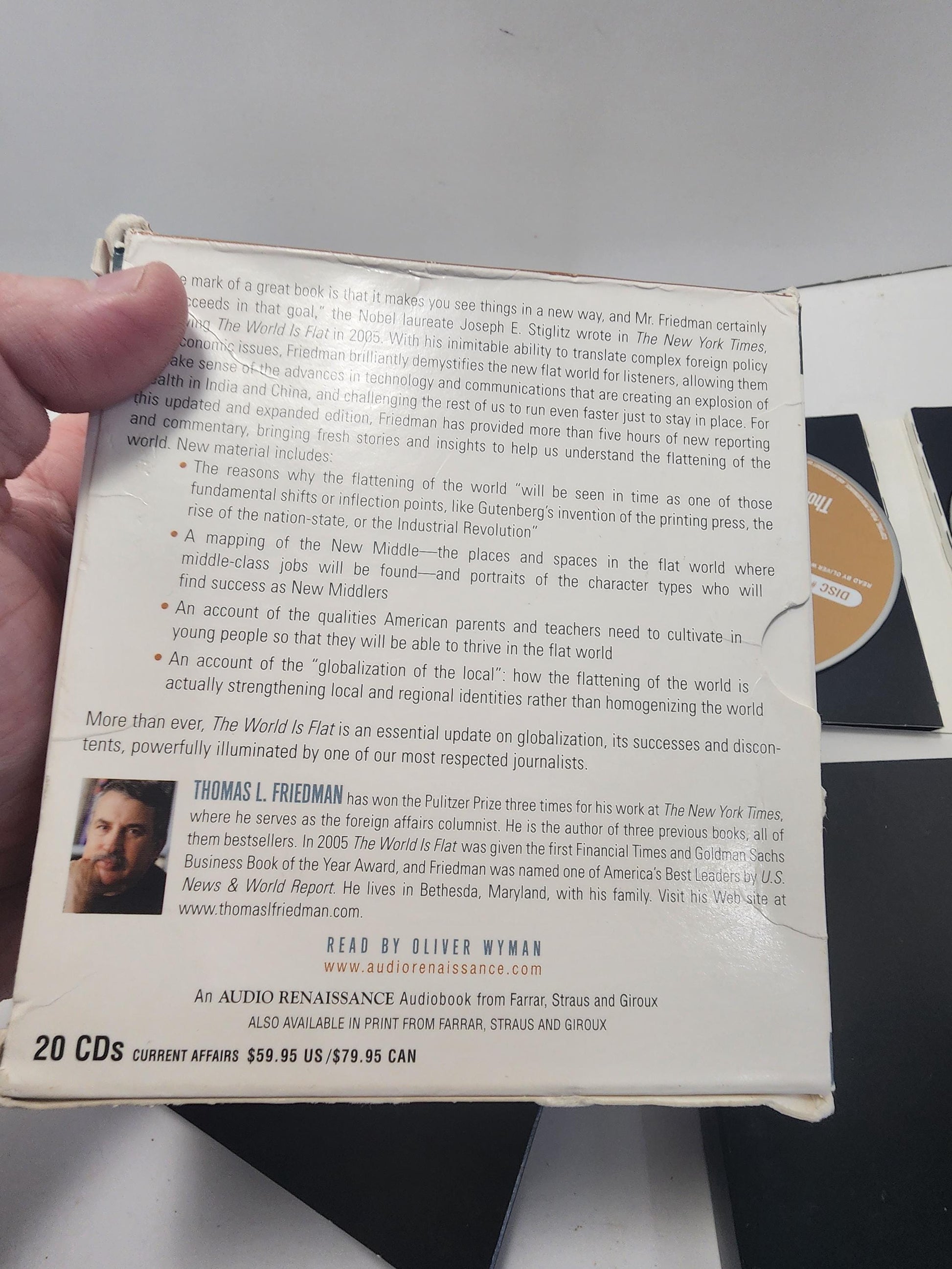 The World Is Flat On Disc By Thomas Friedman - Gag Gifts - History - World Is Flat - World - Cds - Audio Books - Audiobooks