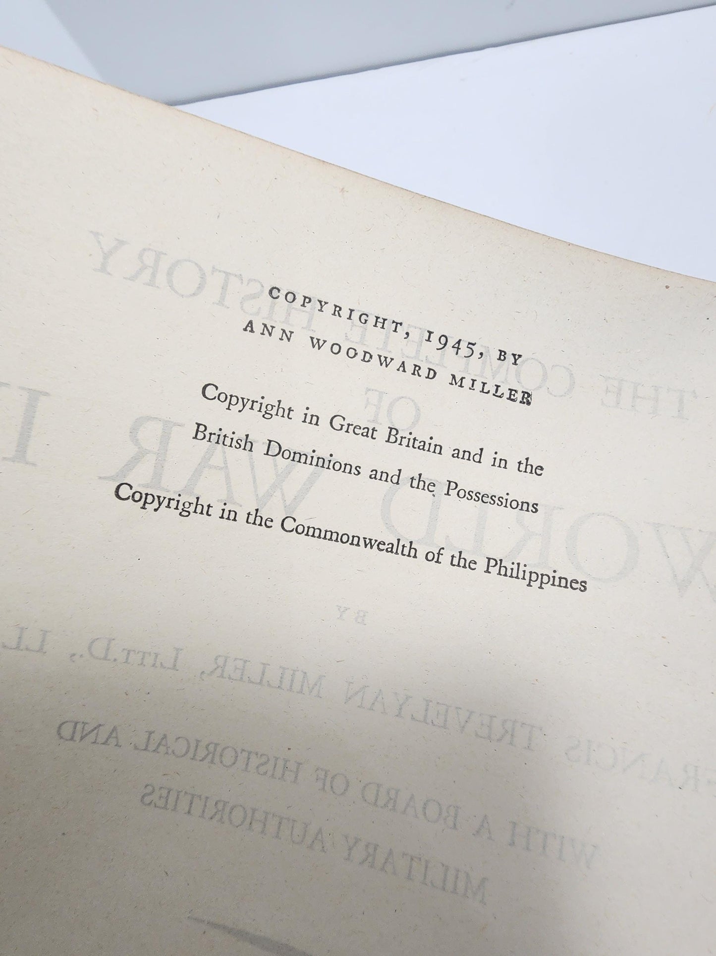 History Of World War 2 1945 Book - Histoy - Wars - World War 2 - Antiques - Philippines - World War Books - History Boos - 1940s Books