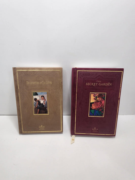 Hallmark Edition 2001 Books - The Adventures Of Tom Sawyer - The Secret Garden - Frances Burnett - Hallmark - Famous Books - Mark Twain