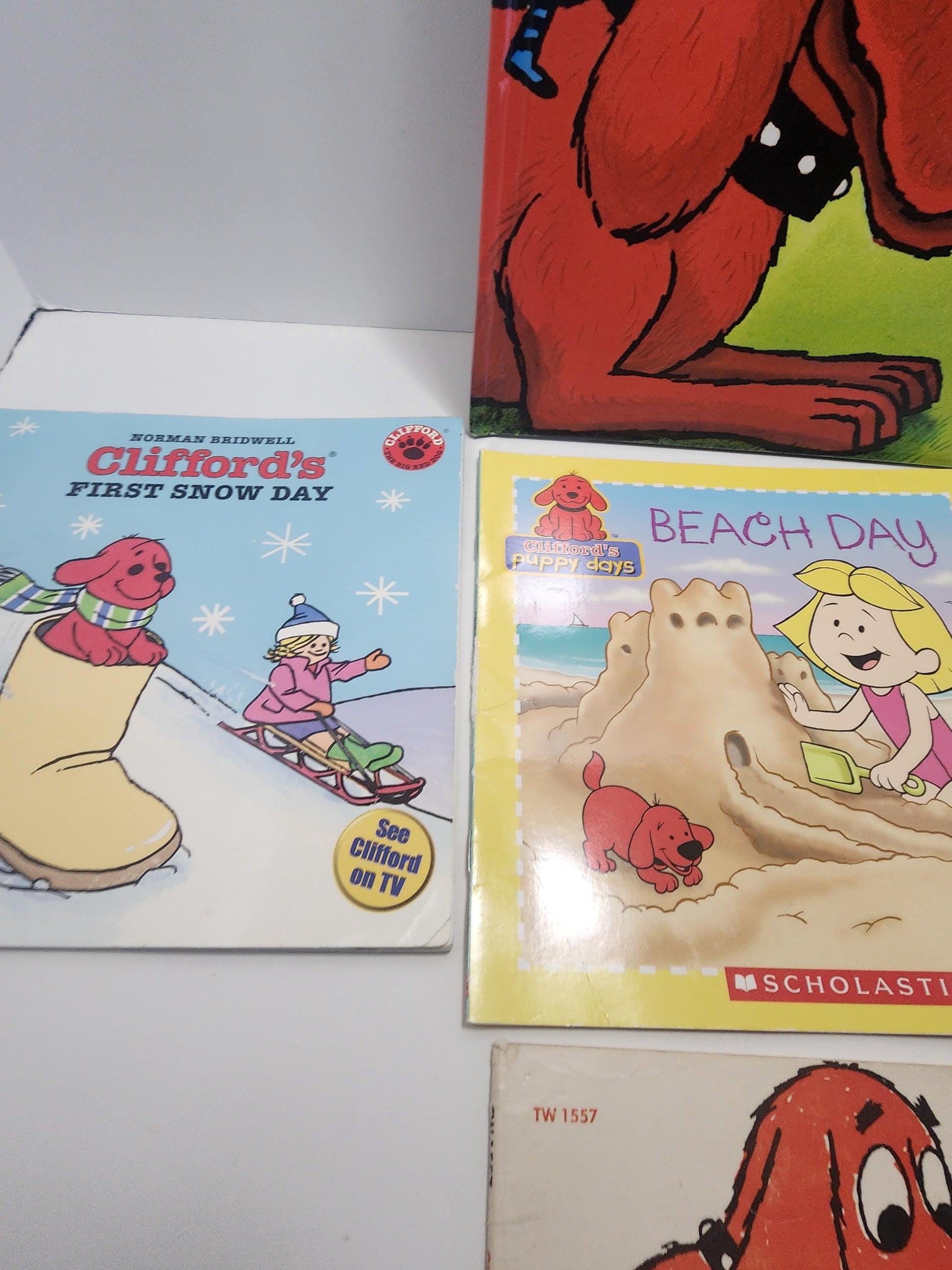 Clifford The Big Red Dog Book Lot of 4 By Norman Bridwell - PBS- PBS Shows - Books - Kids Books - Children's Books - Clifford The Big RedDog