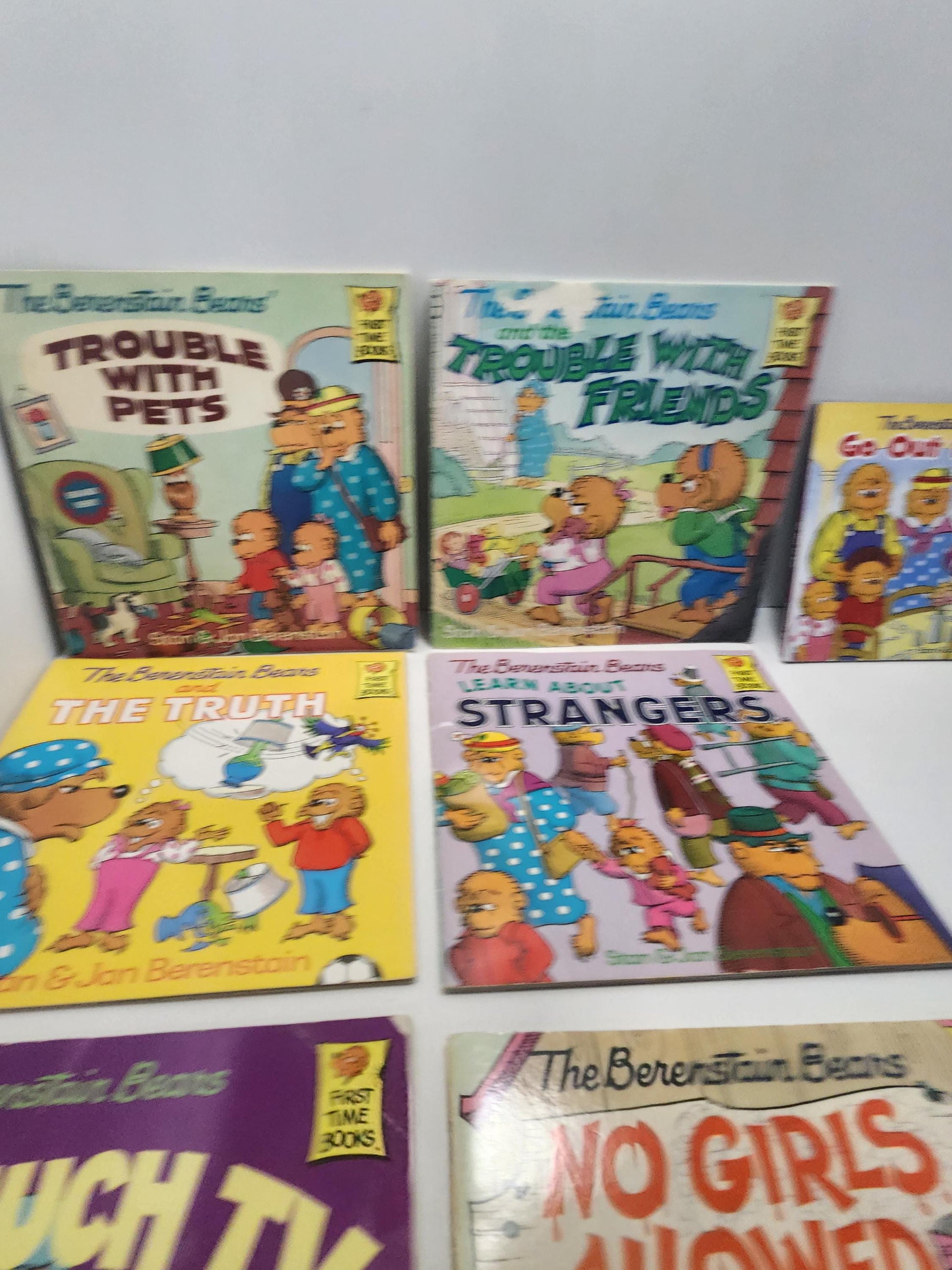 Berenstain Bears Vintage 1980s By Random House Book Lot Of 8 - Random House - Berenstains Bears - 1980s - Kids Books - Children's Books