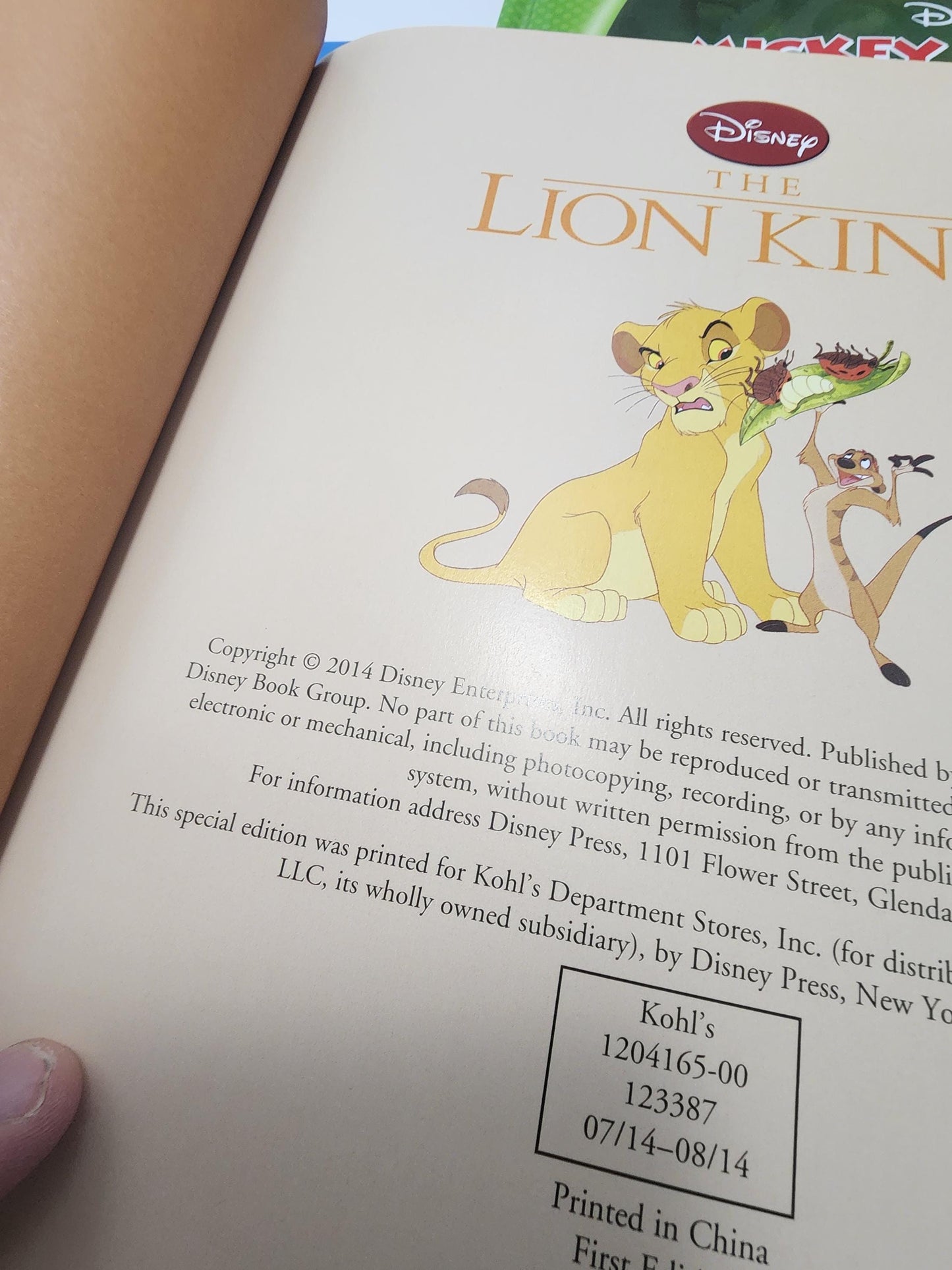 Disney Hardcover Children's Books Lot of 4 - Dumbo - Lion King - 101 Dalmations - Mickey Mouse - Disney - Disney Books - Children's Books