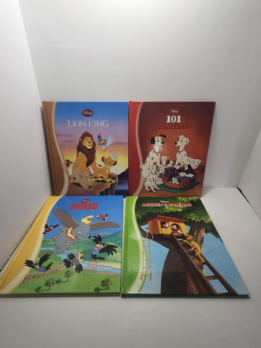 Disney Hardcover Children's Books Lot of 4 - Dumbo - Lion King - 101 Dalmations - Mickey Mouse - Disney - Disney Books - Children's Books
