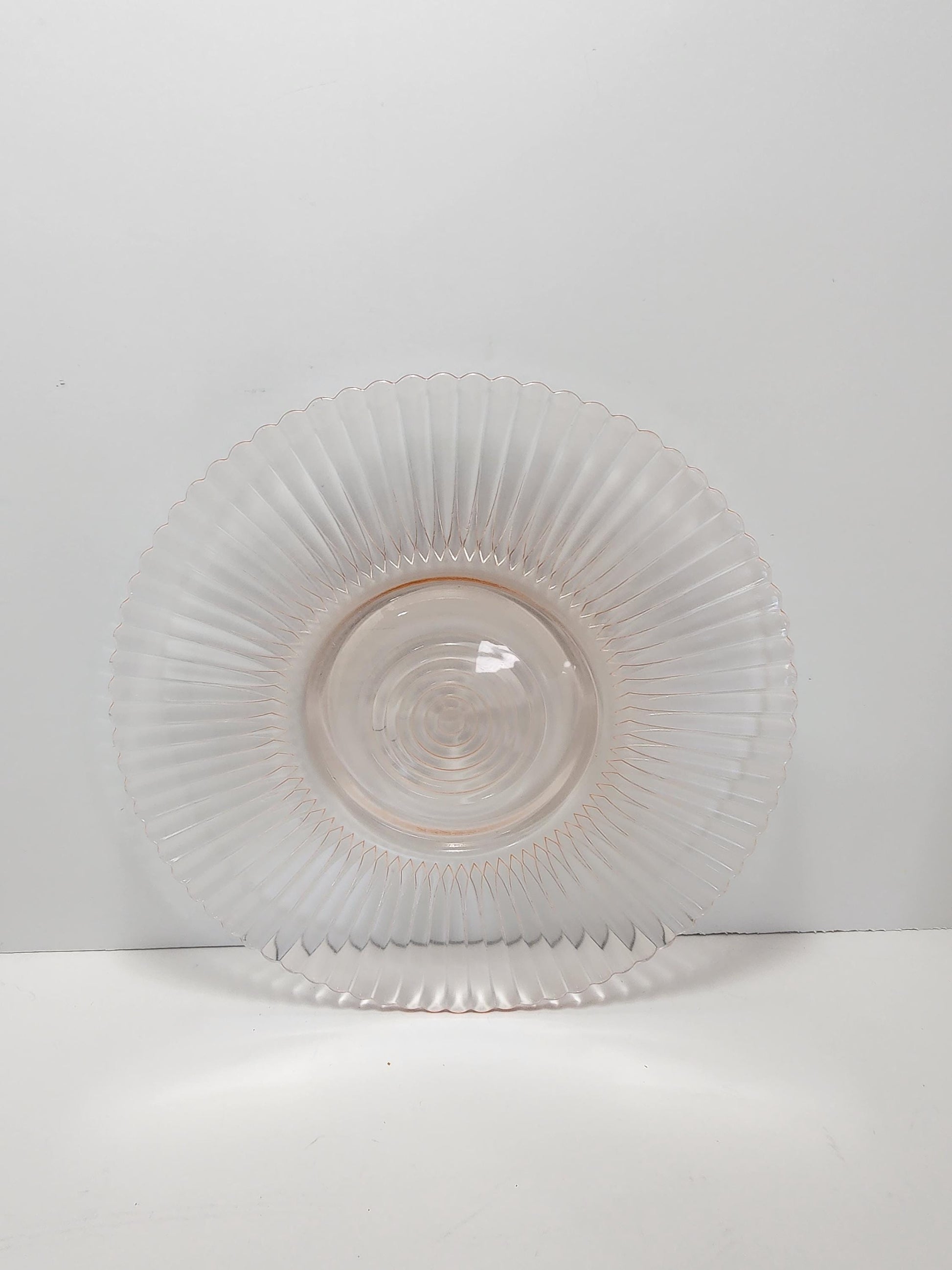 Pink Depression Glass Serving Plate - Serving Tray - Serving Plate - Plates - Vintage Plate - Depression Glass - Pink Glass - Serving